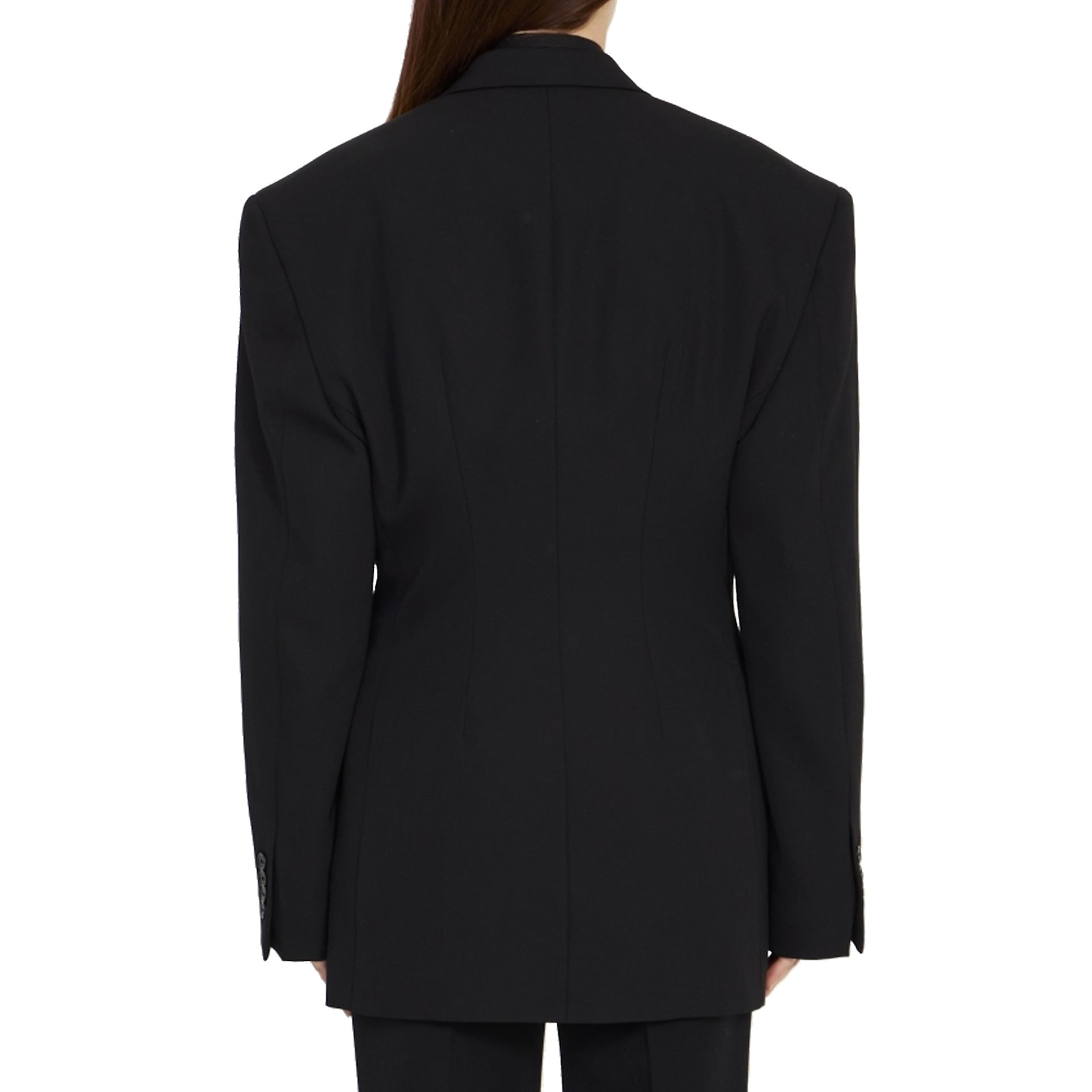 Shop Balenciaga Wool Jacket In Black