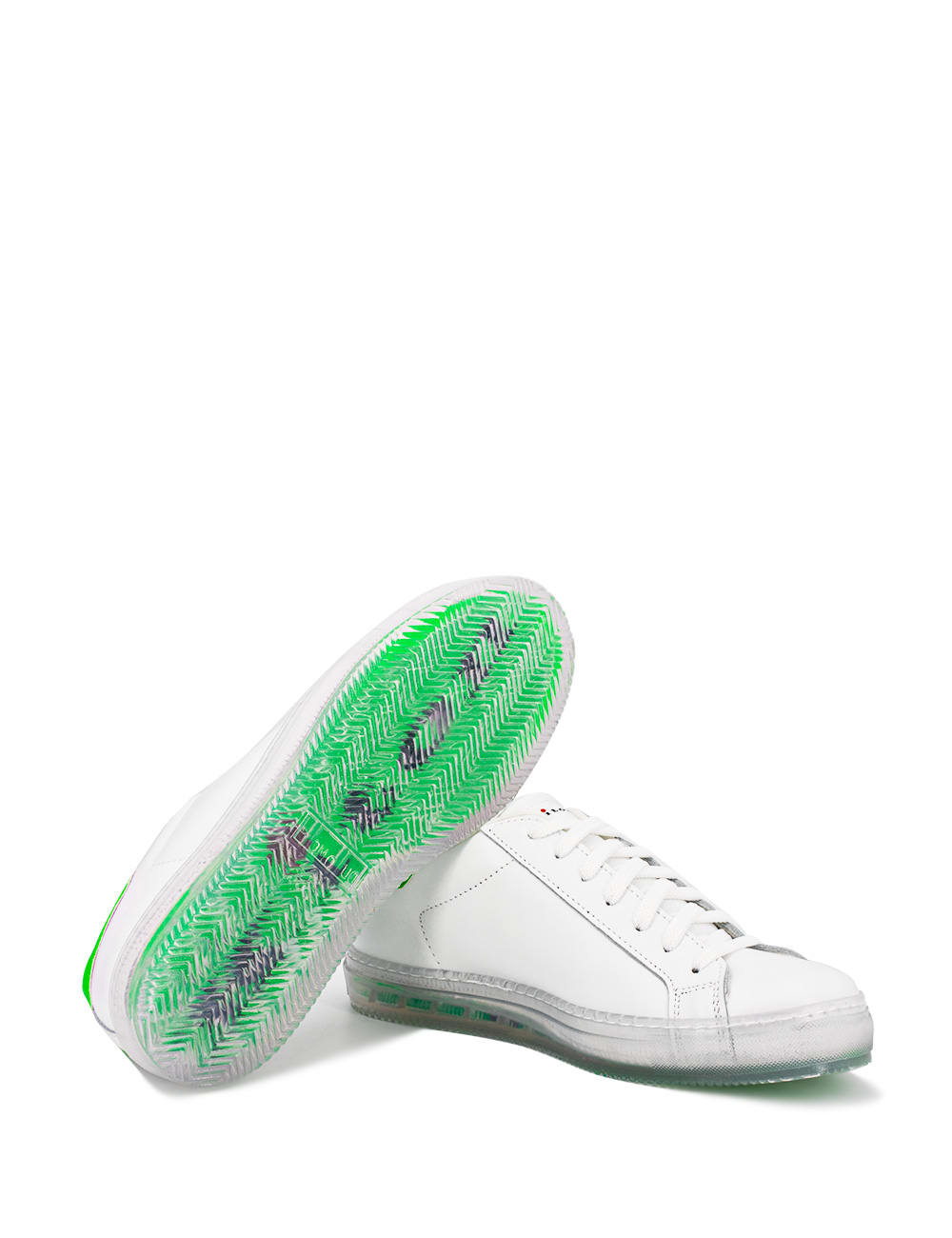 Shop Kiton Sneaker In White Green