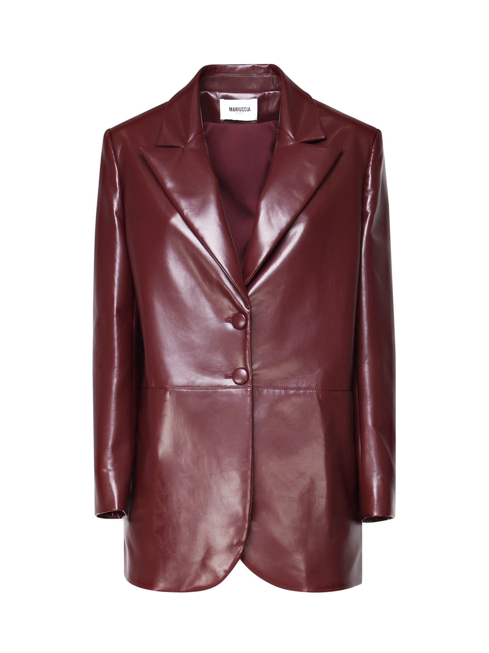 Mariuccia Milano Ecoleather Blazer In Red