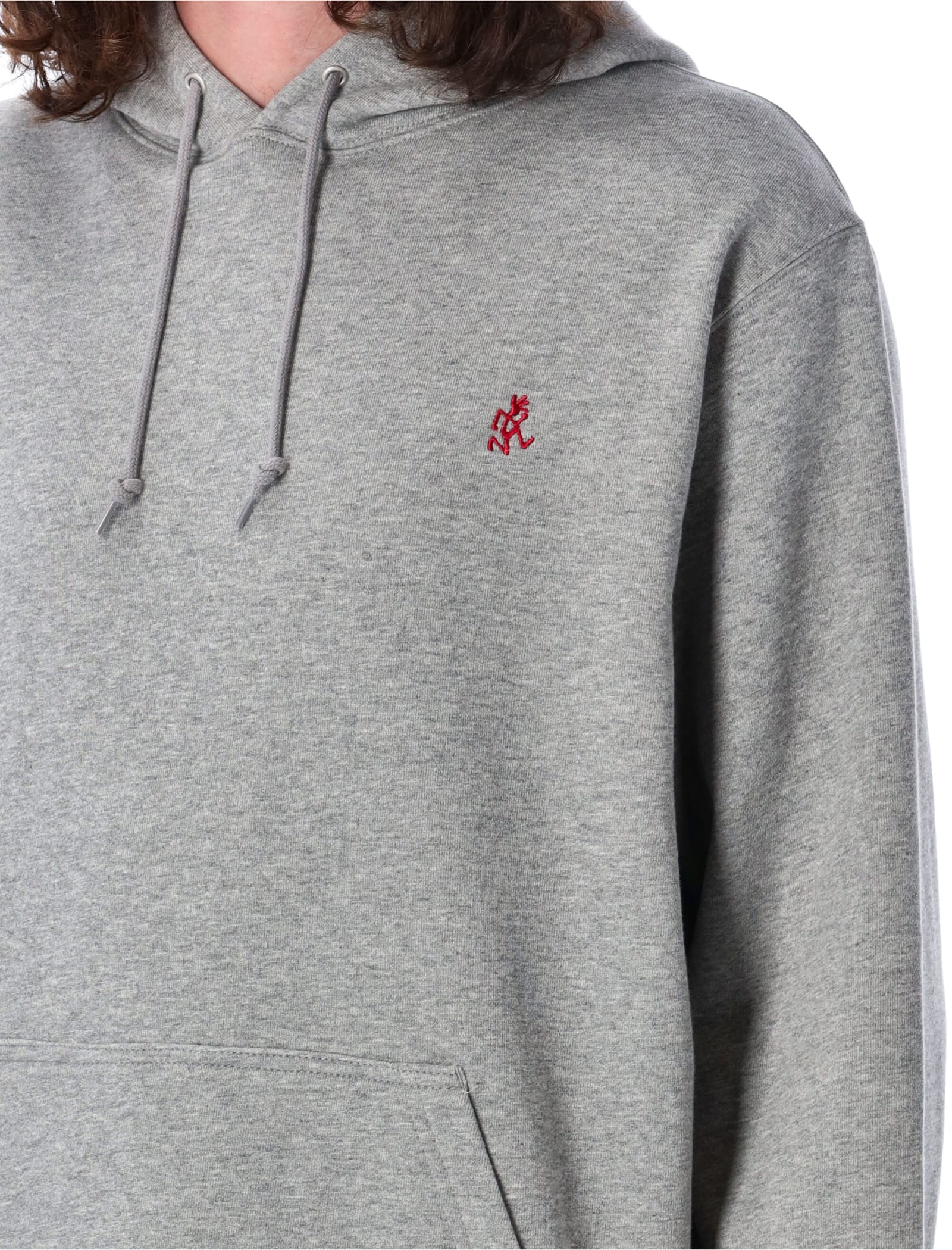 Shop Gramicci One Point Hoodie In Heather Grey