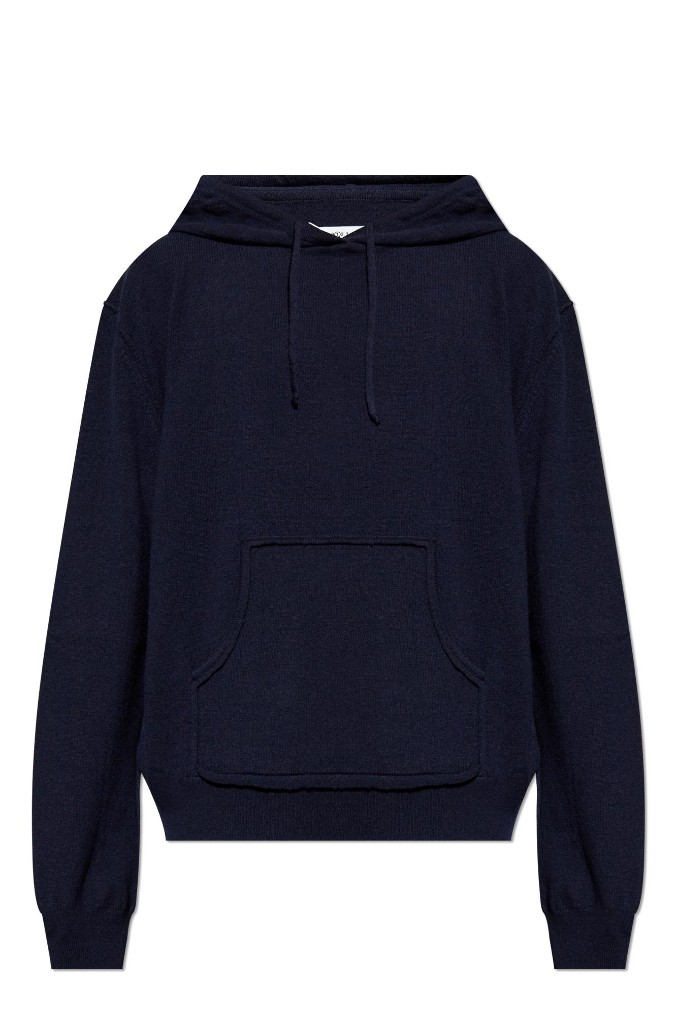 Shop Maison Margiela Woolen Sweatshirt In Navy