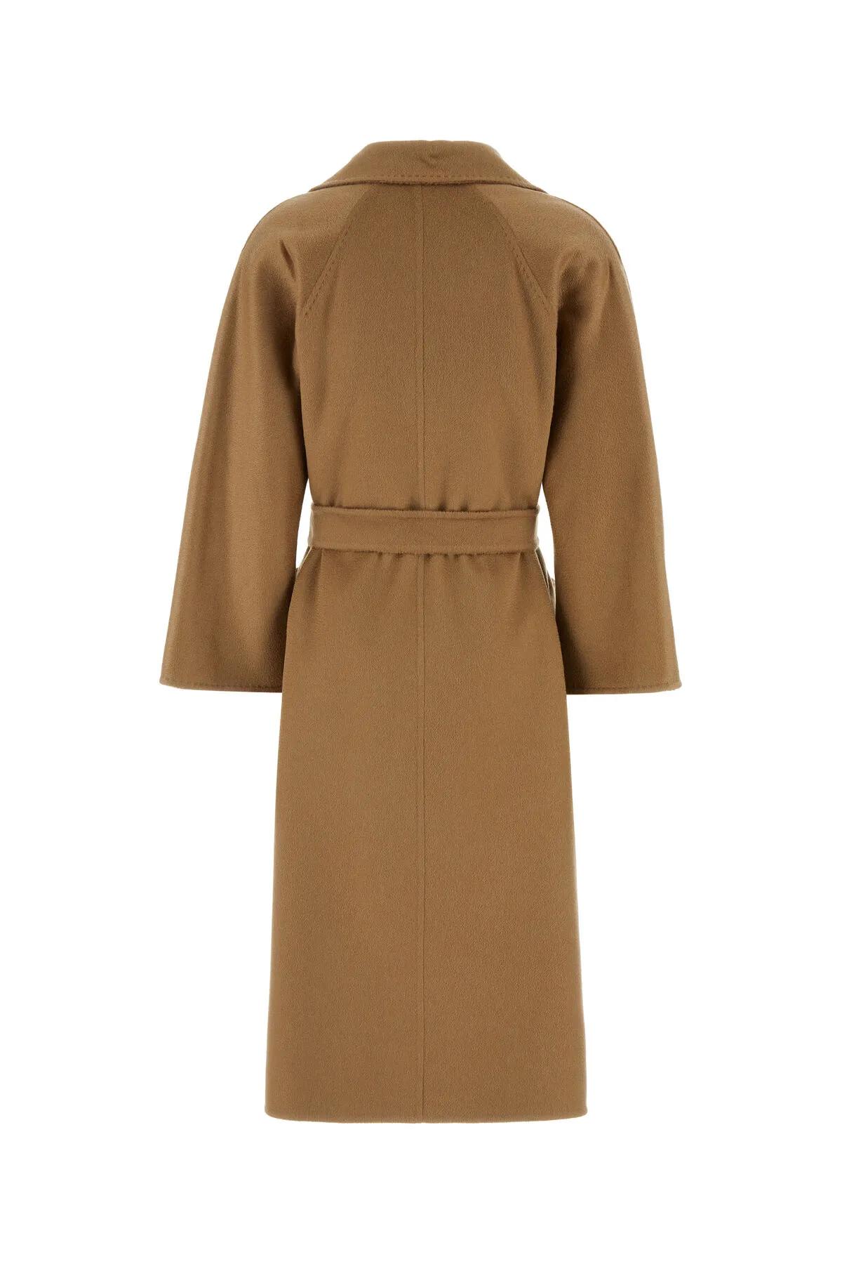 Shop Max Mara Camel Cashmere Ludmilla Coat In Beige