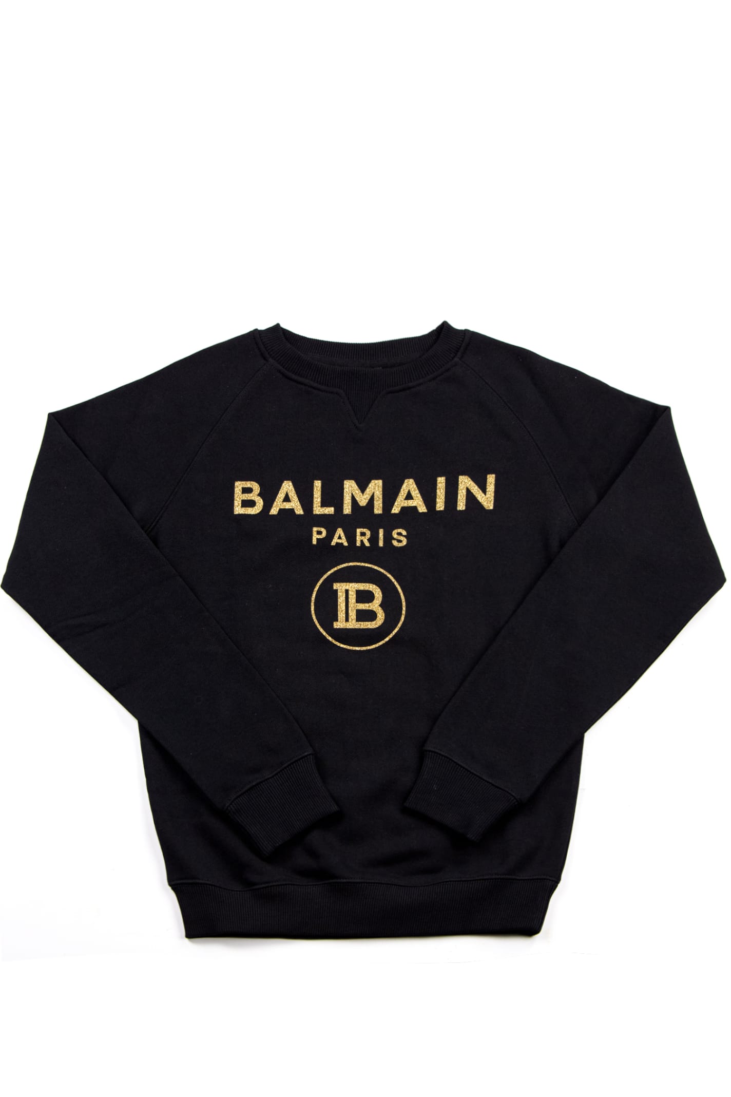 Balmain Kids' Cotton Sweatshirt In Back