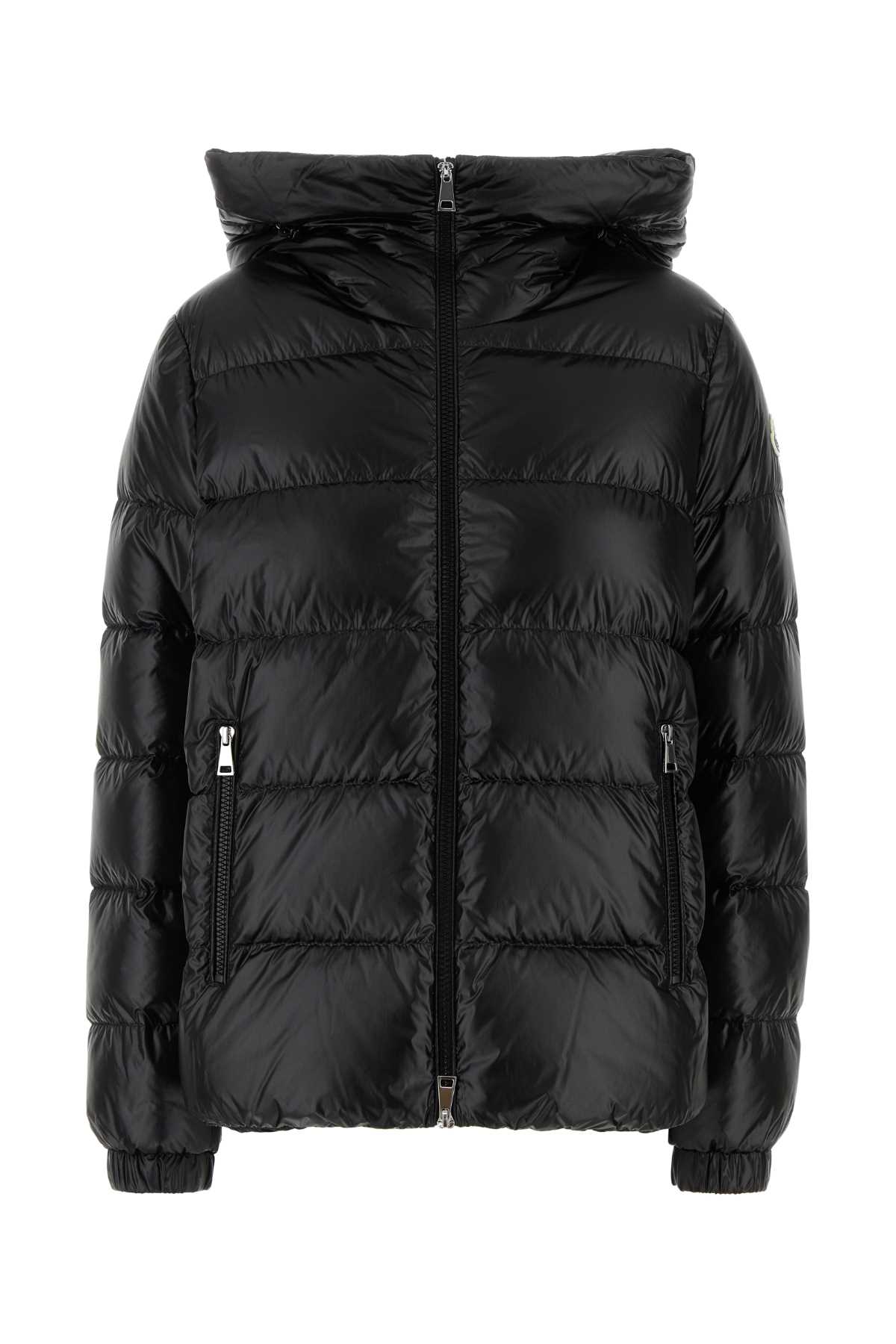 Shop Moncler Black Nylon Biron Down Jacket