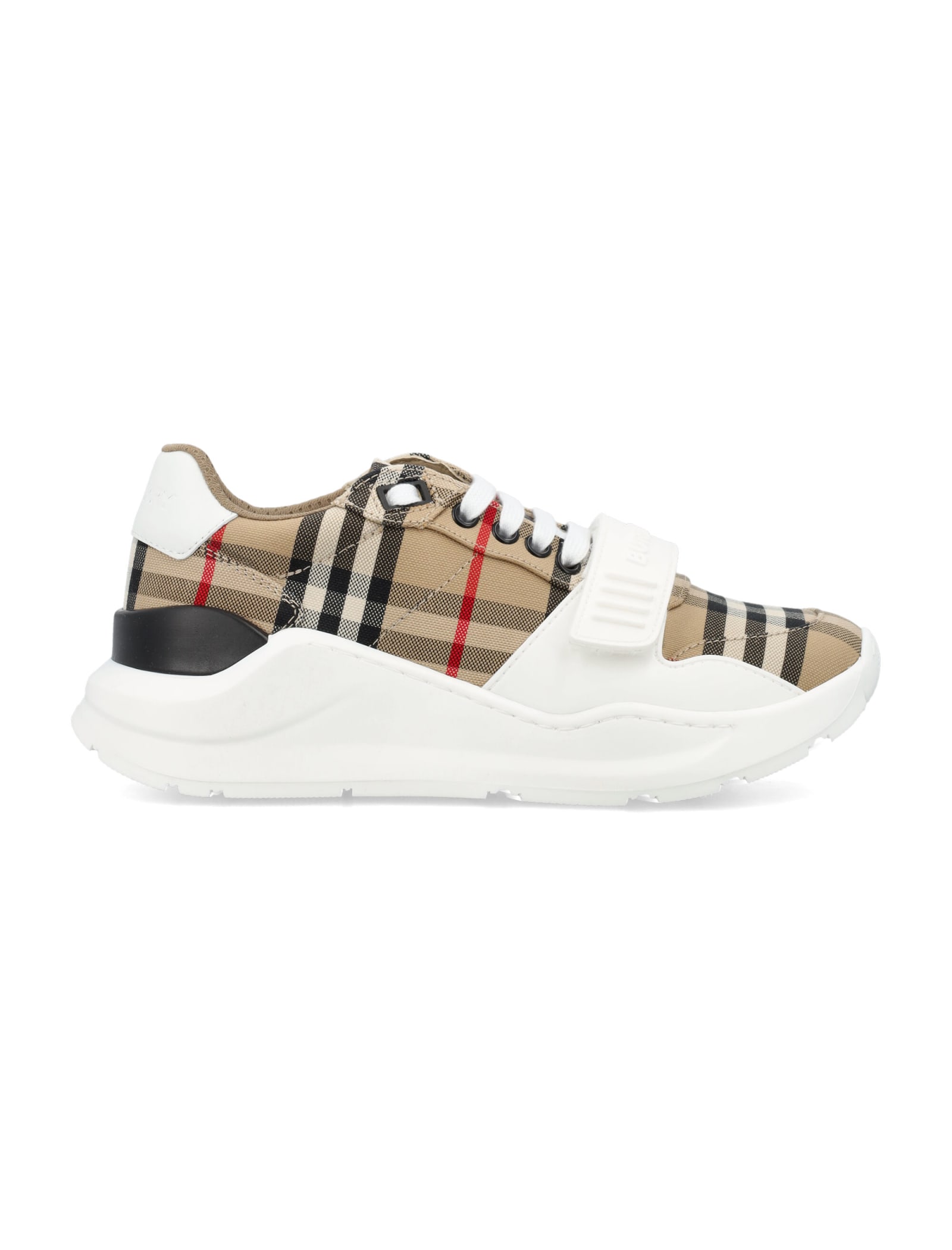 Shop Burberry Check Womans Sneakers In Archive Beige Ip Chk