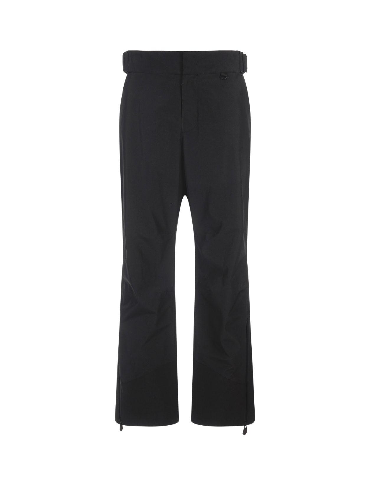 Moncler Grenoble Logo Detailed Flared Ski Trousers In Nero