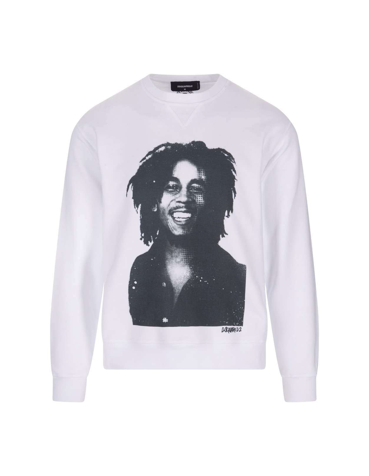 Shop Dsquared2 White Bob Marley Cool Sweatshirt