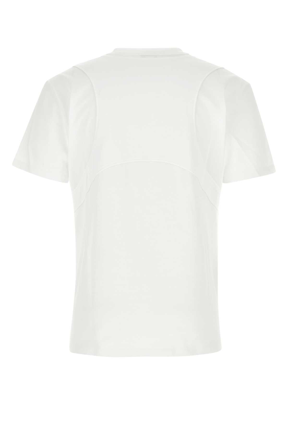 Alexander Mcqueen White Cotton T-shirt In 9000