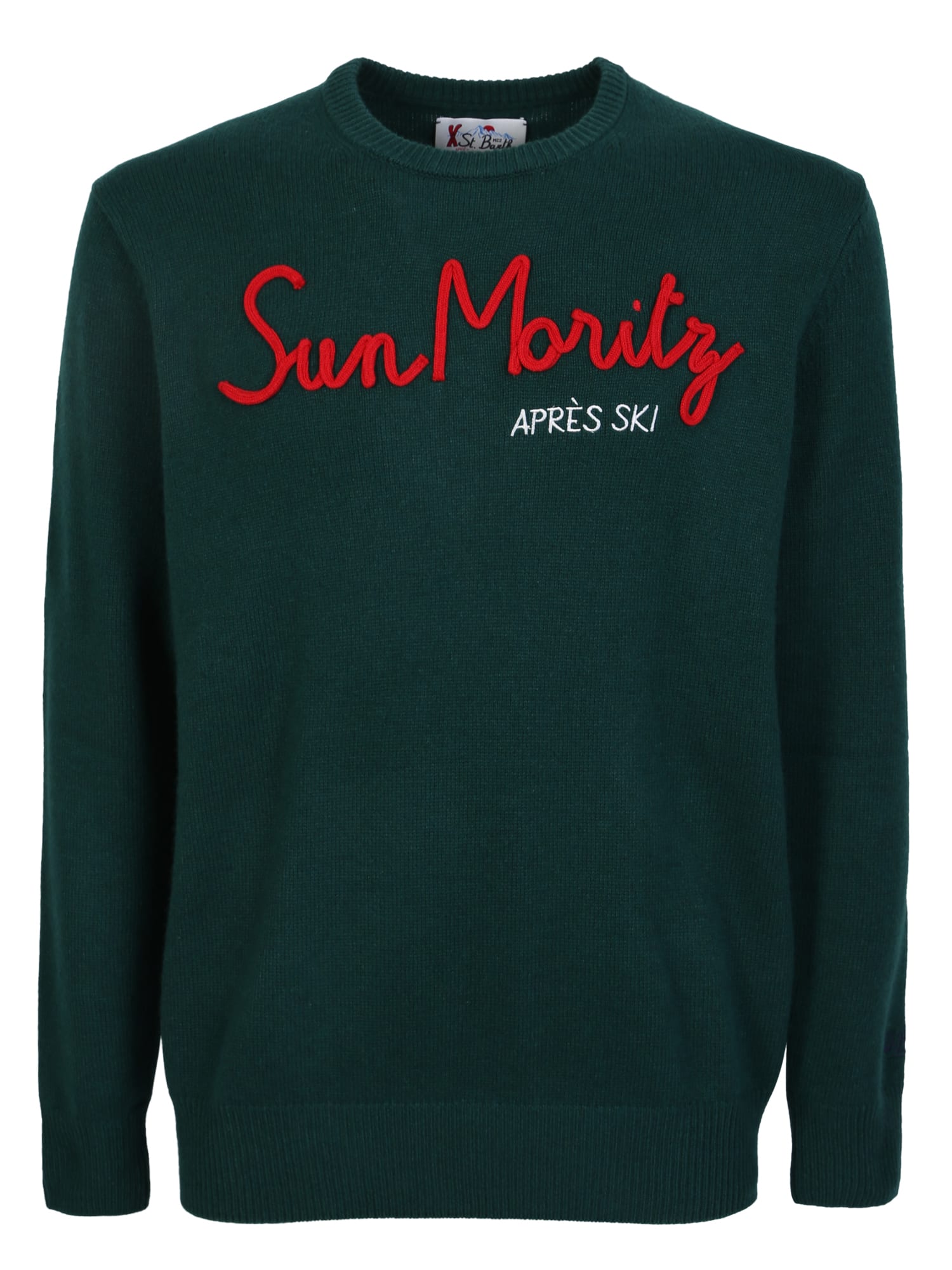 Mc2 Saint Barth Sun Moritz Sweater In Green In Green