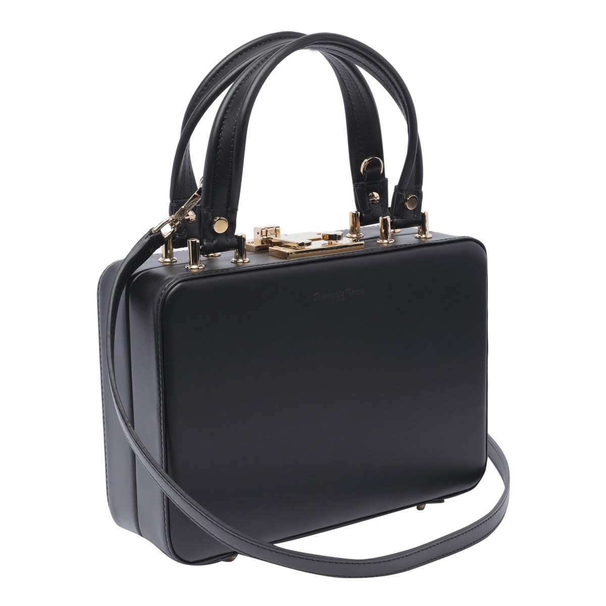 Shop Gianvito Rossi Vali Handbag In Black