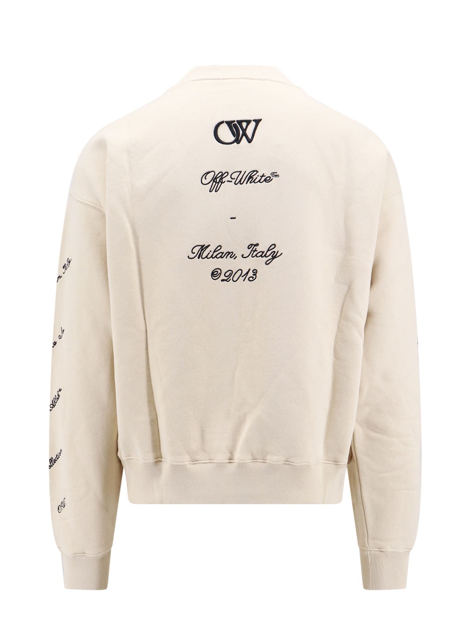 Shop Off-white Sweatshirt In Neutrals/black