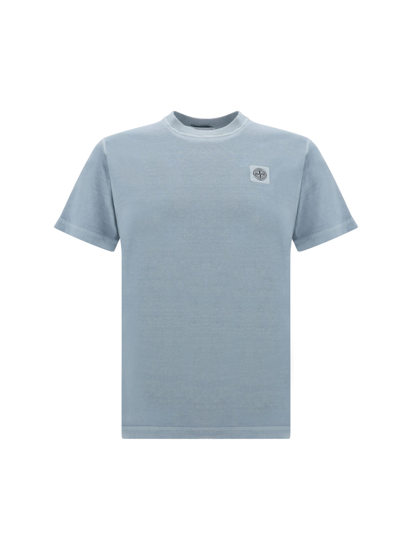 Shop Stone Island T-shirt In Sky Blue