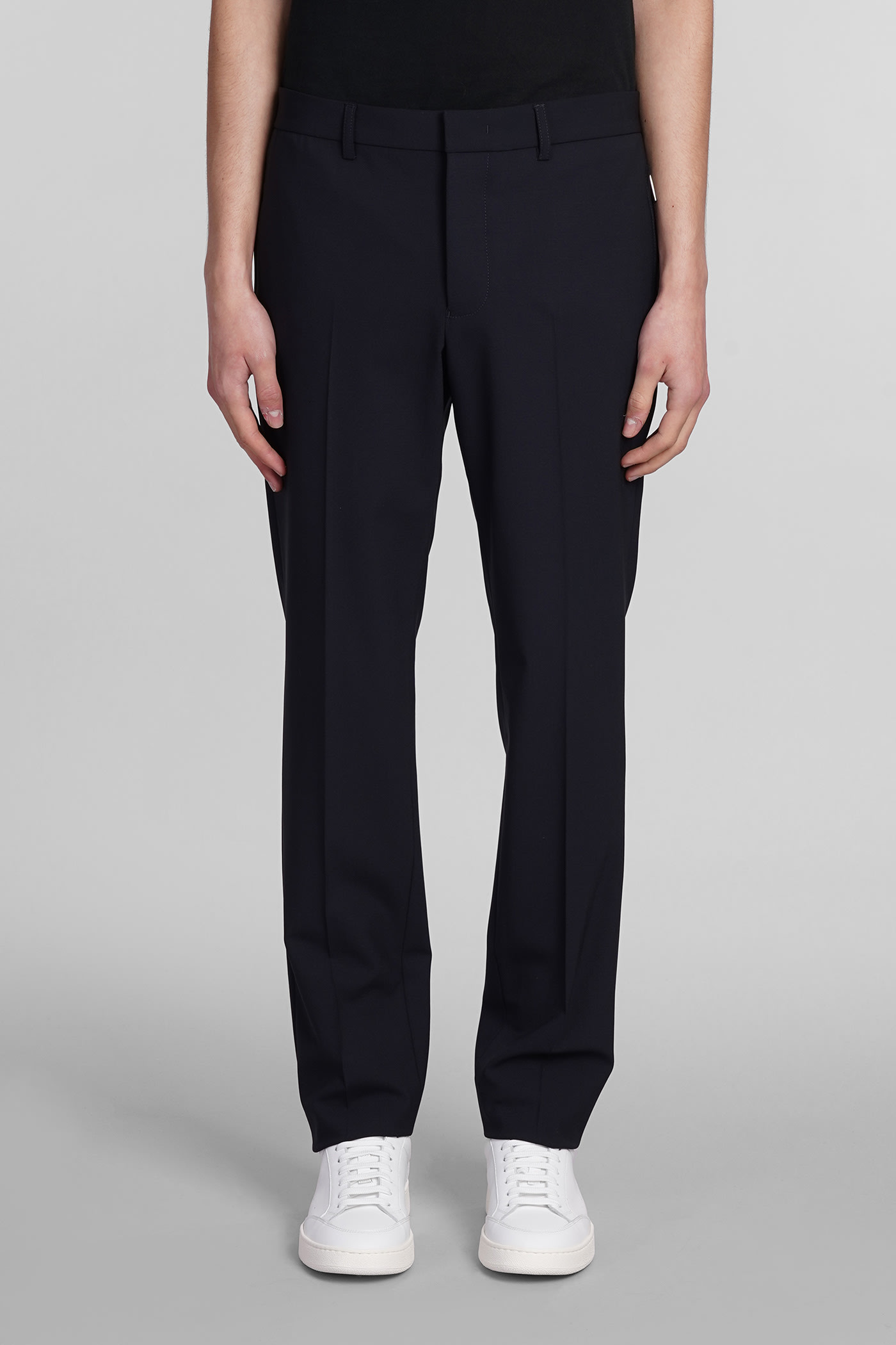 EMPORIO ARMANI PANTS IN BLUE WOOL