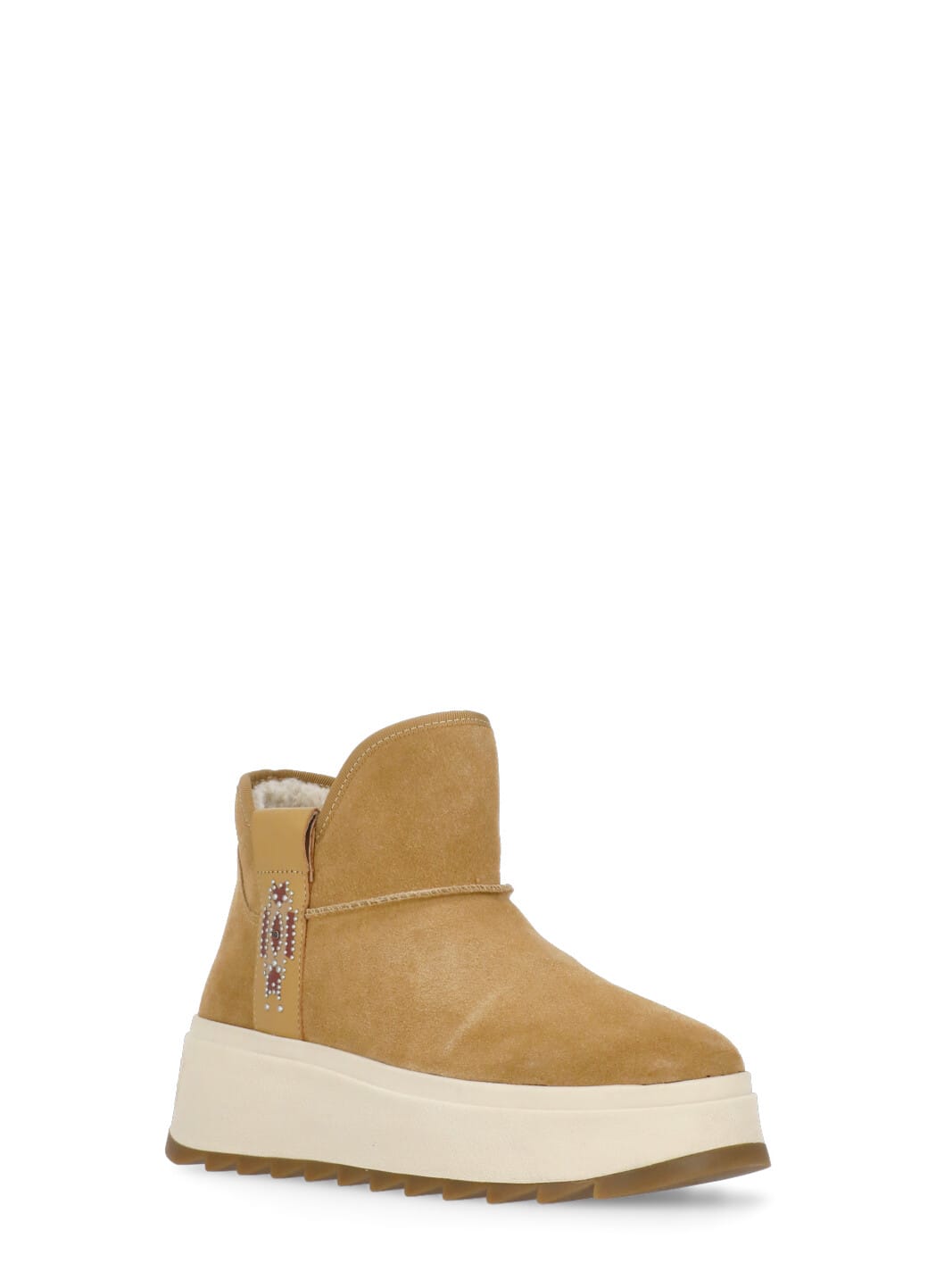 Shop Ash Mask Ankle Boots In Beige