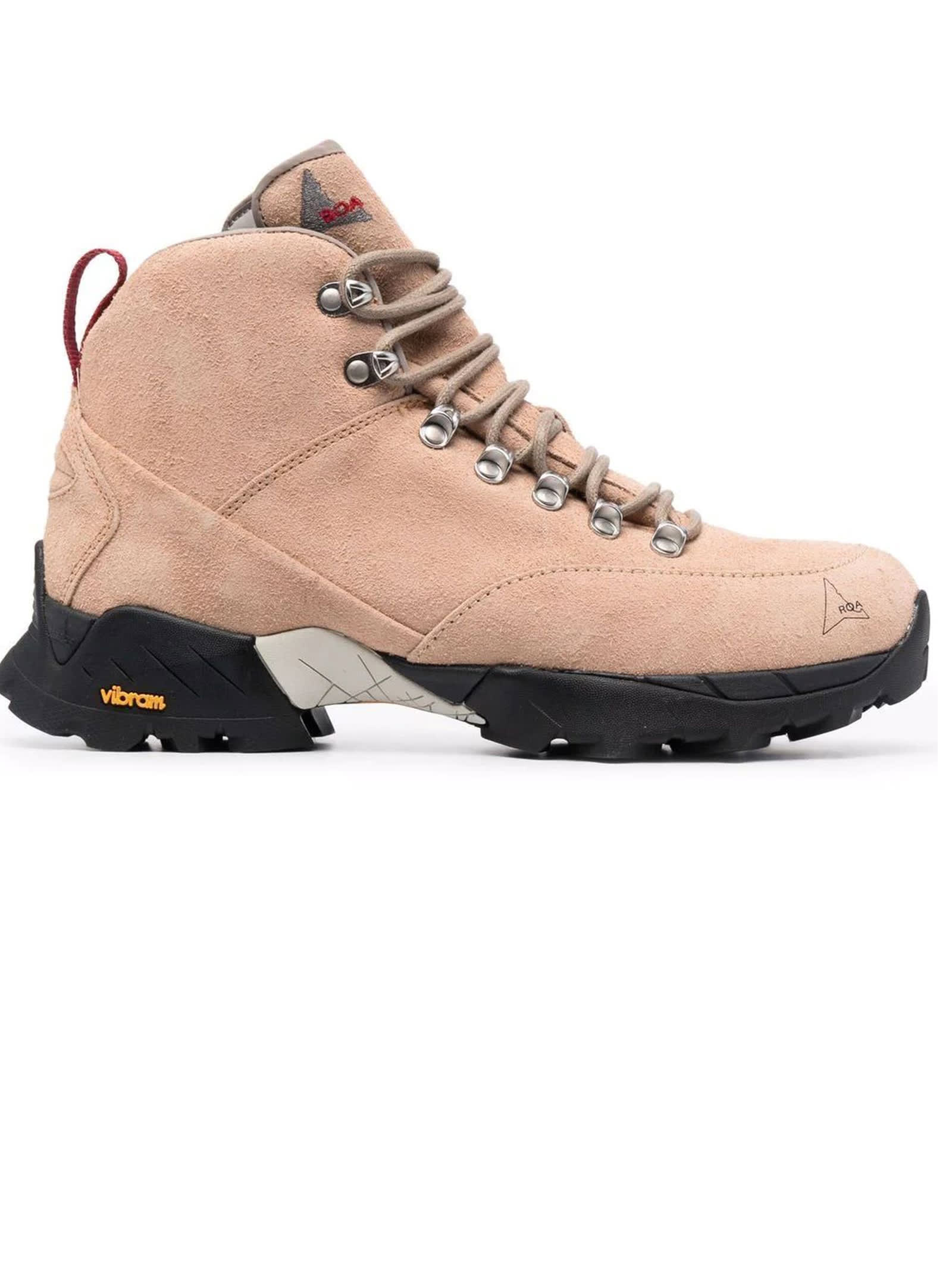 ROA Beige Andreas Suede Hiking Boots