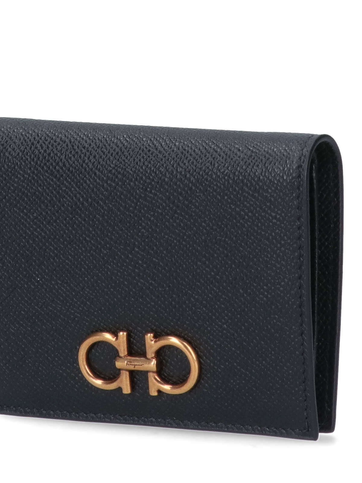 Ferragamo Gancini Wallet In Blue