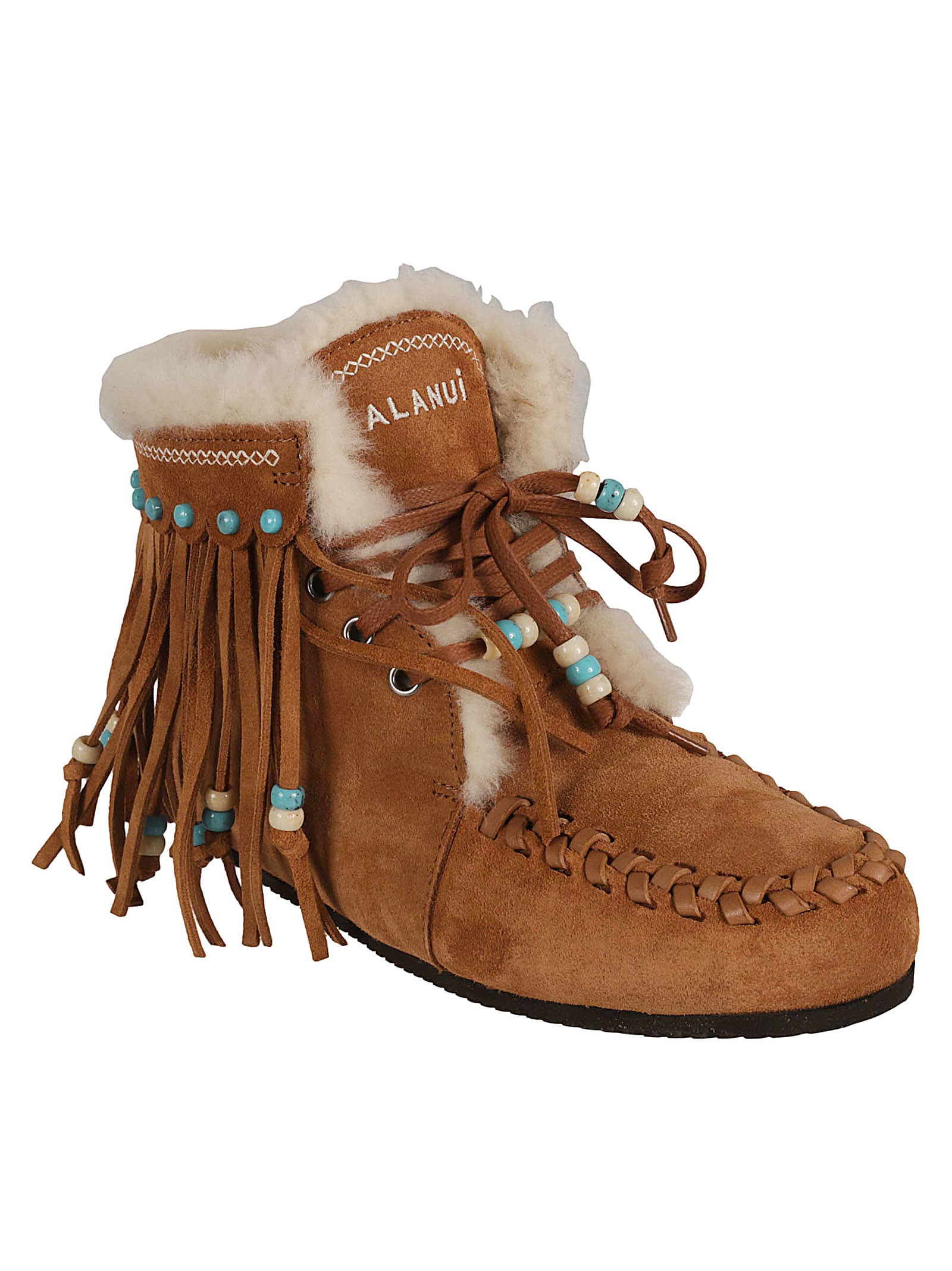 Shop Alanui The Journey Boots In Honey