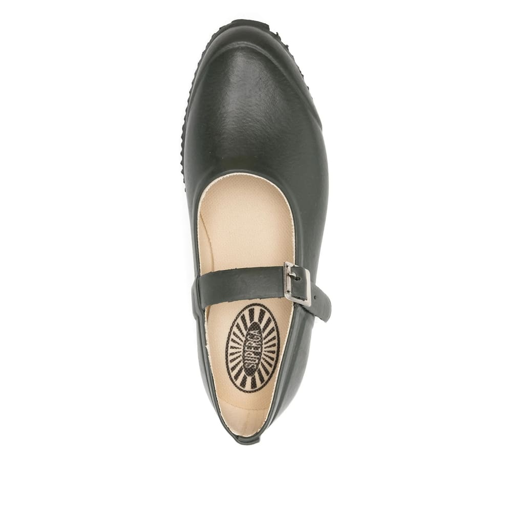 Superga 803 Mary-jane Rubber Ballet Flats In Green