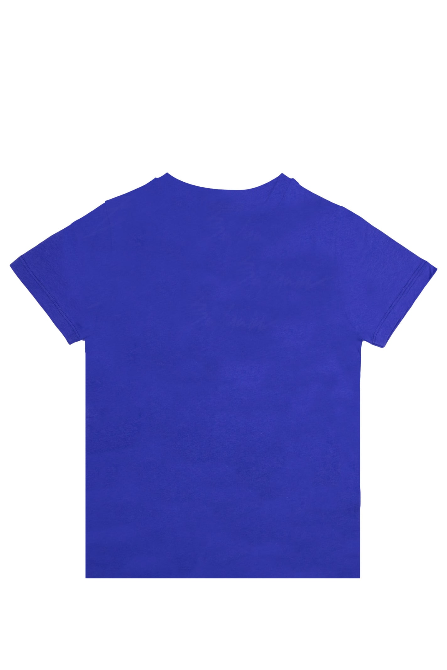 Shop Balmain Cotton T-shirt In Blue
