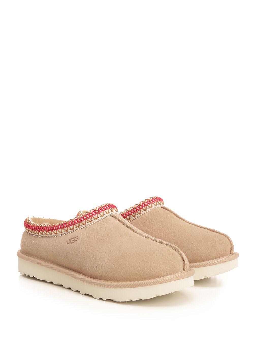 Shop Ugg Tasman Slip On Mule In Beige