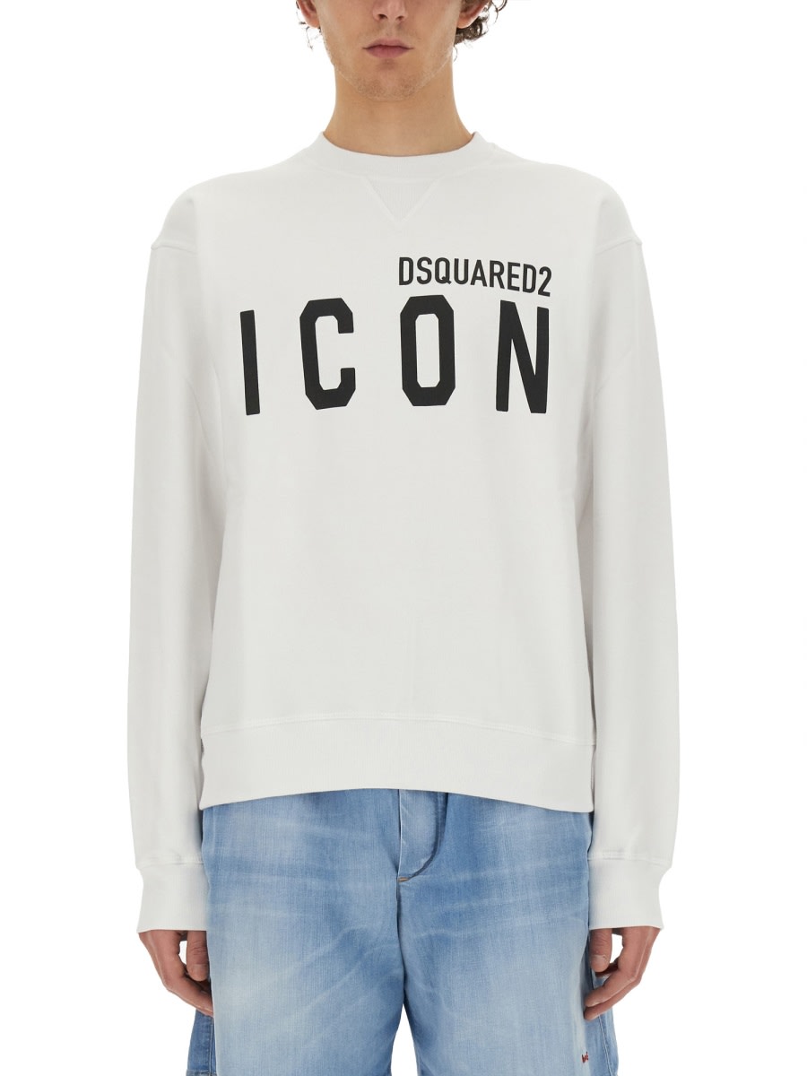 Shop Dsquared2 Icon Sweatshirt In White