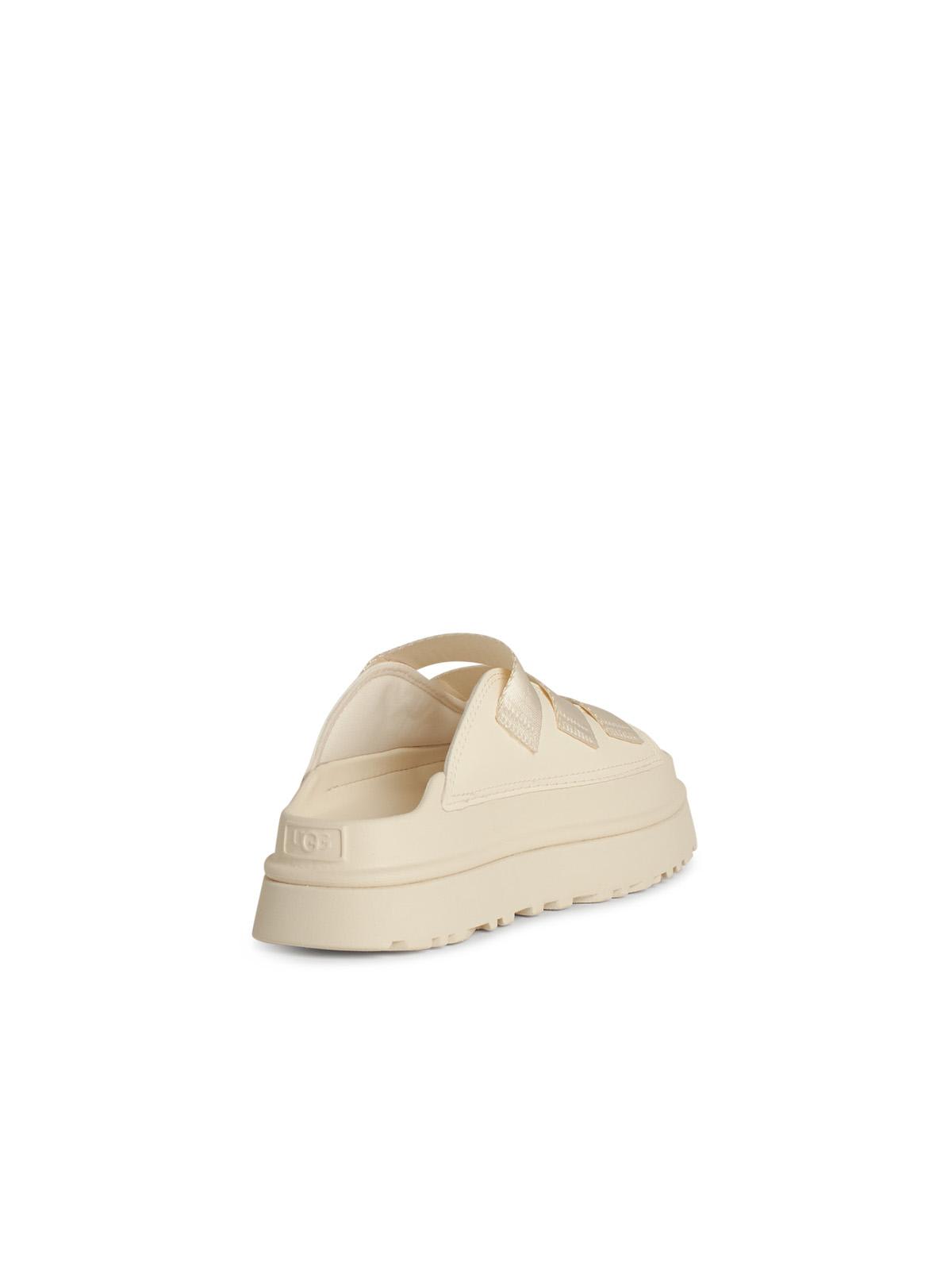 Ugg Goldenglow Ivory Fabric Blend Slippers In White