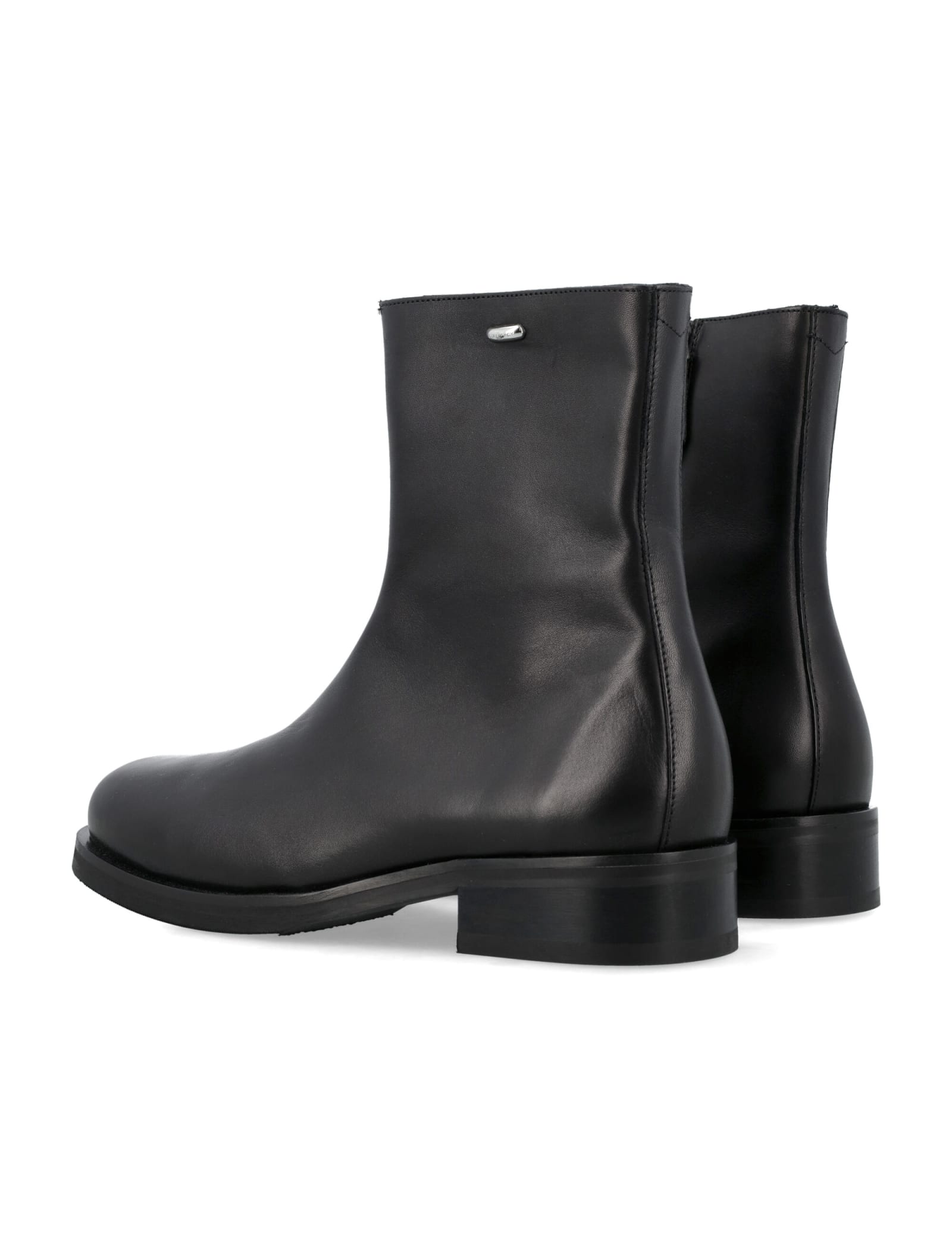 Our Legacy Camion Leather Boots With Zip In Black