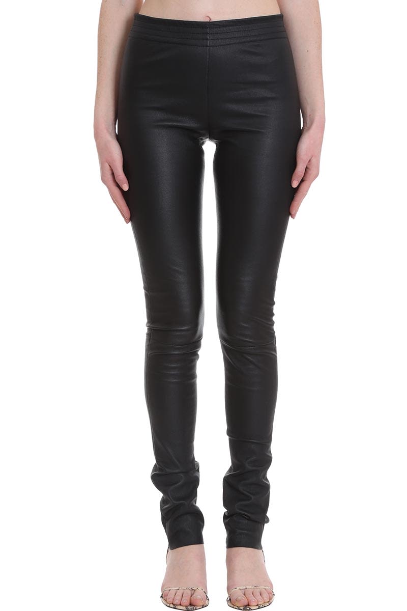 DROME PANTS IN BLACK LEATHER,11277413