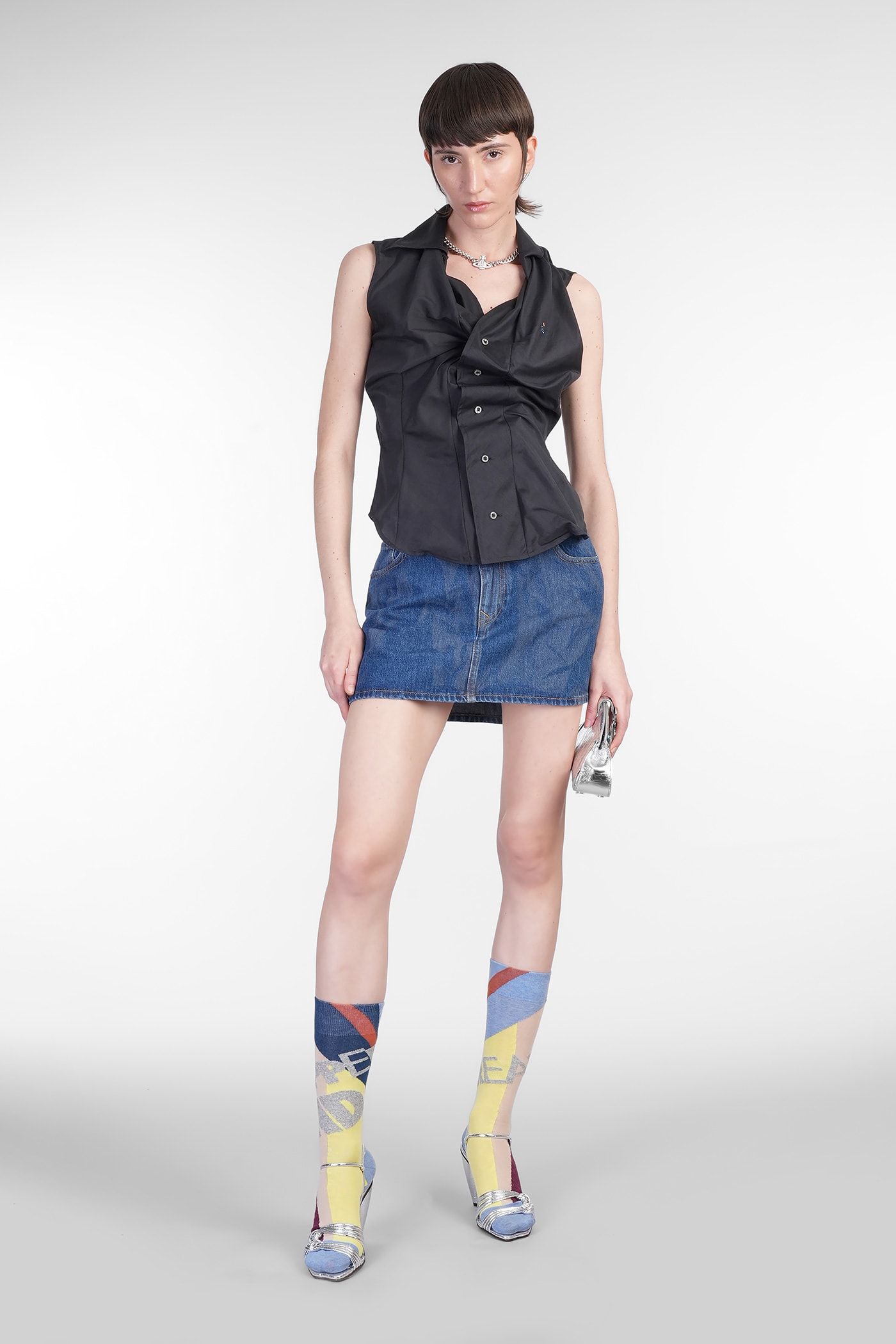 Vivienne Westwood Women Short Sleeves Drunken Shirt