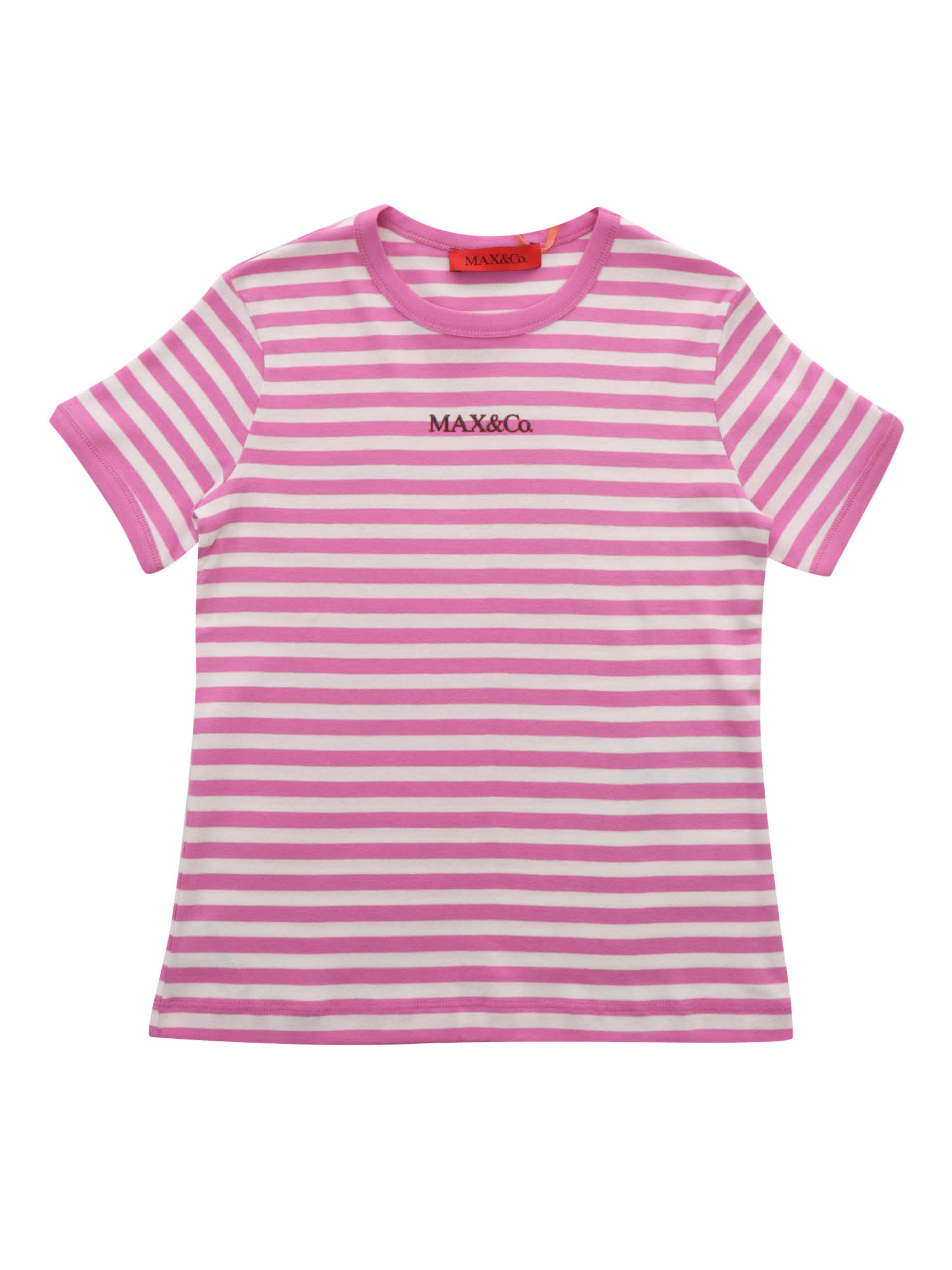 Max&amp;co. Kids' Pink Striped T-shirt