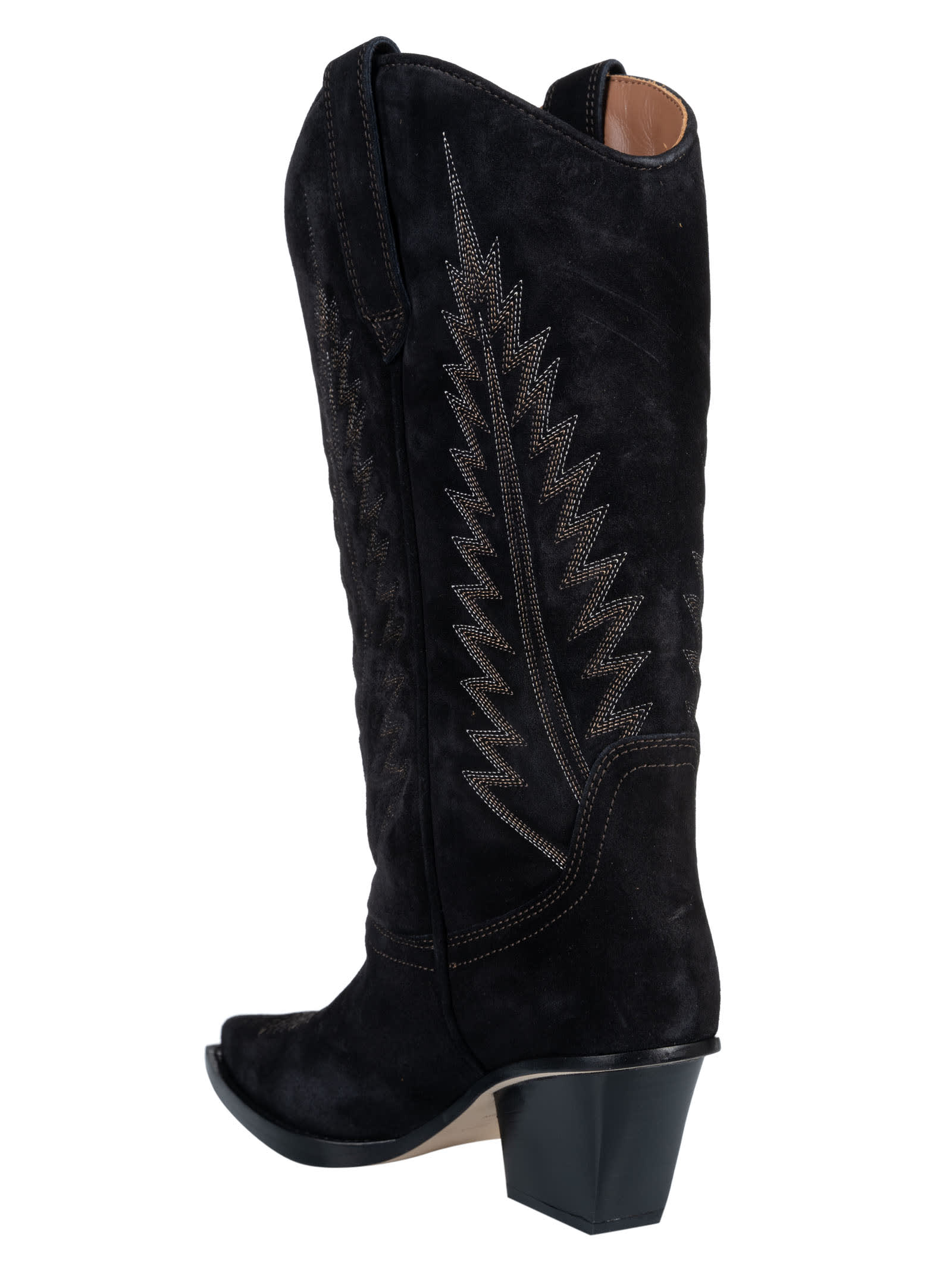 Shop Paris Texas Rosario Boots In Off Black