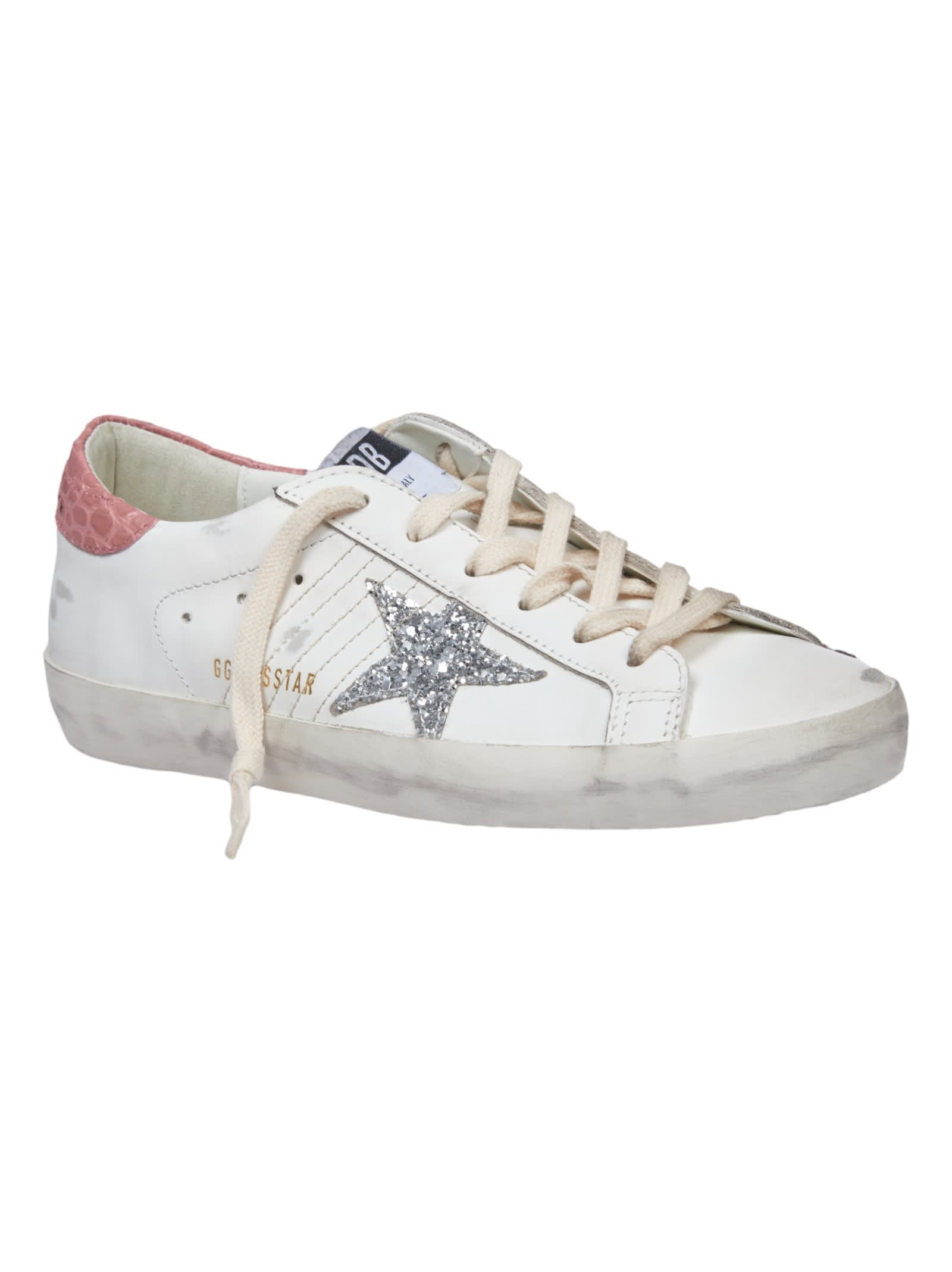 Shop Golden Goose Super Star Sneakers In White