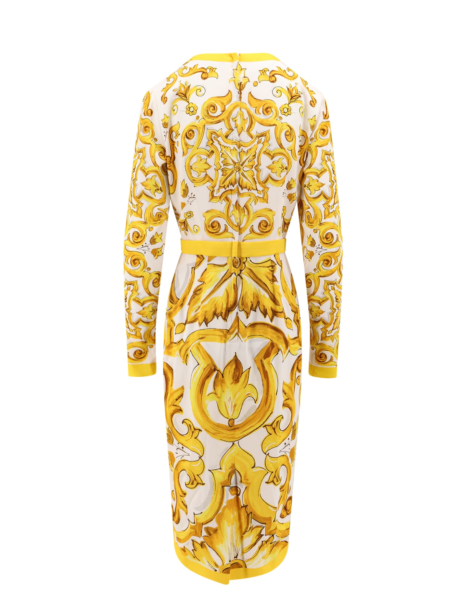 Shop Dolce & Gabbana Dress In Yellow