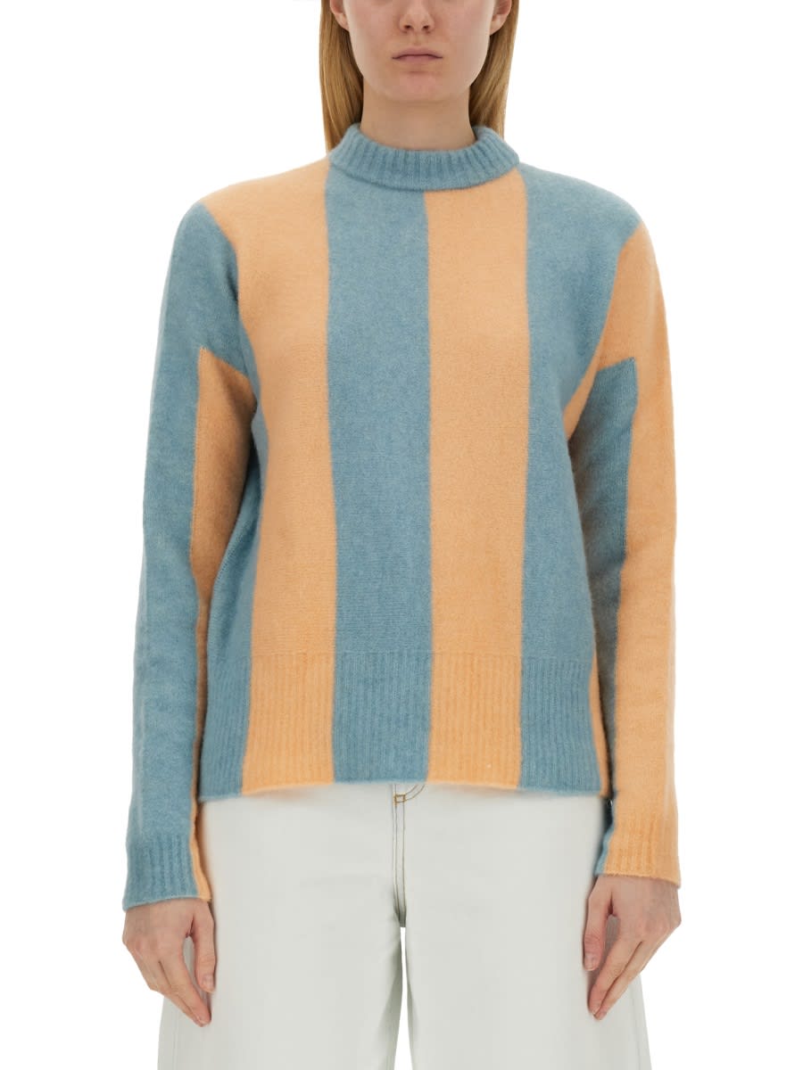 Shop Alysi Maxi Row Sweater In Multicolour