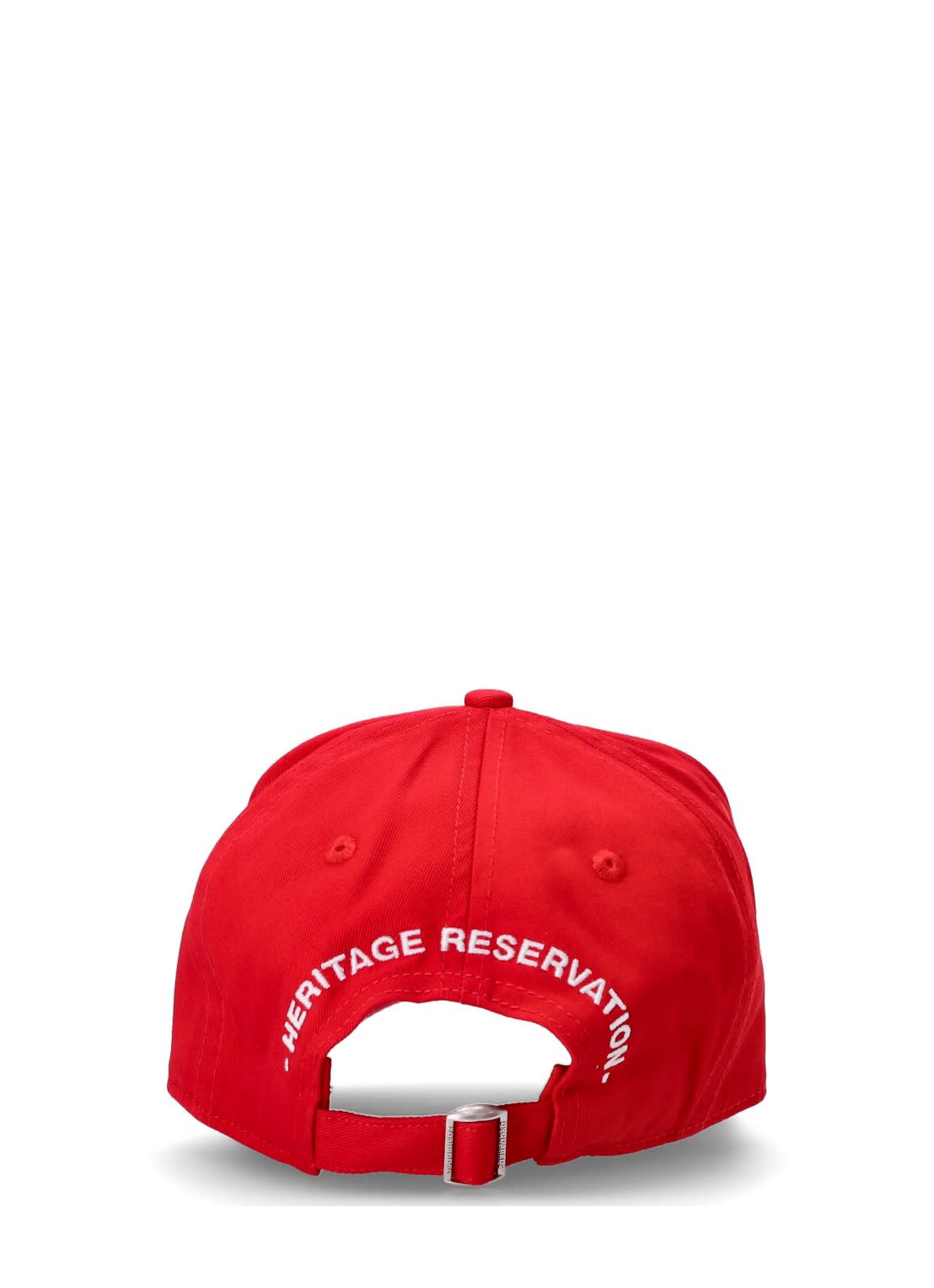 Shop Dsquared2 Twins Logo Hat With Red Visor In Rosso
