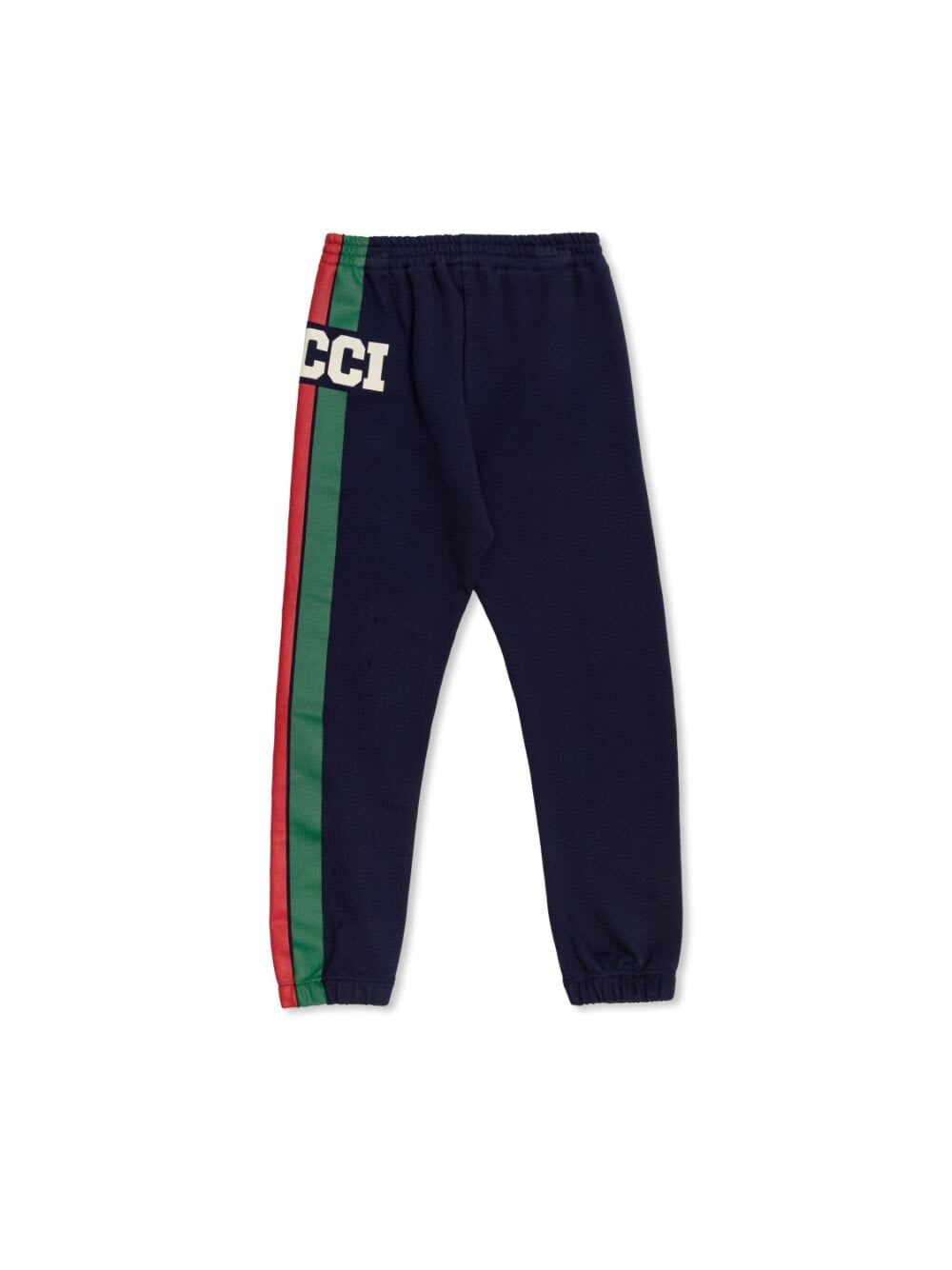 Shop Gucci J Jogging Pants In Dark Night Sky Mc