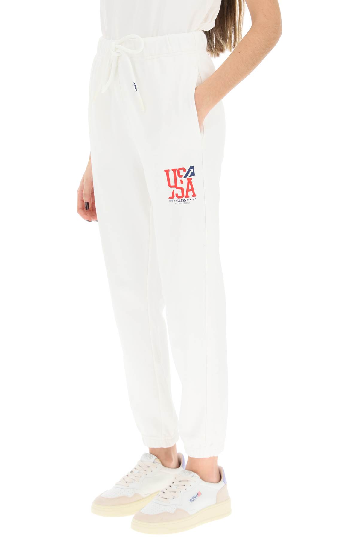 Autry Logo-print Track Pants In White (white)