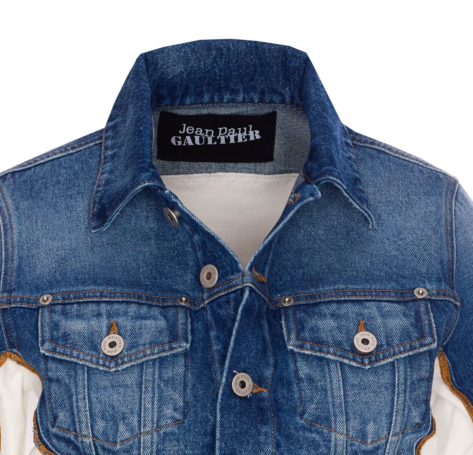 Jean Paul Gaultier Petit Grand Trompe Loeil Denim Jacket