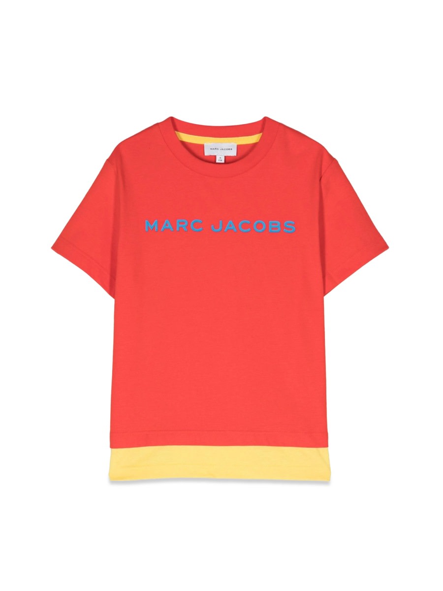 Shop Little Marc Jacobs T-shirt Logo In Red