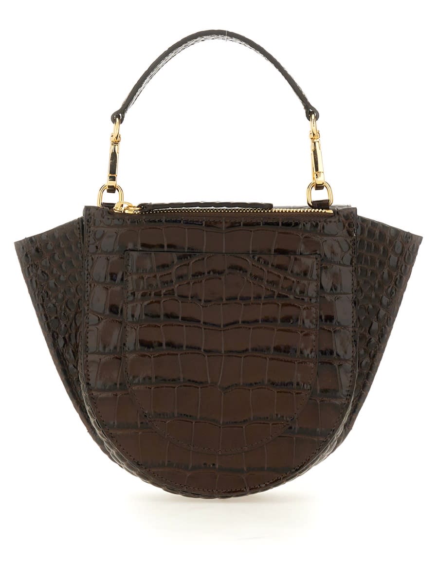 Shop Wandler Bag Hortensia Mini In Brown