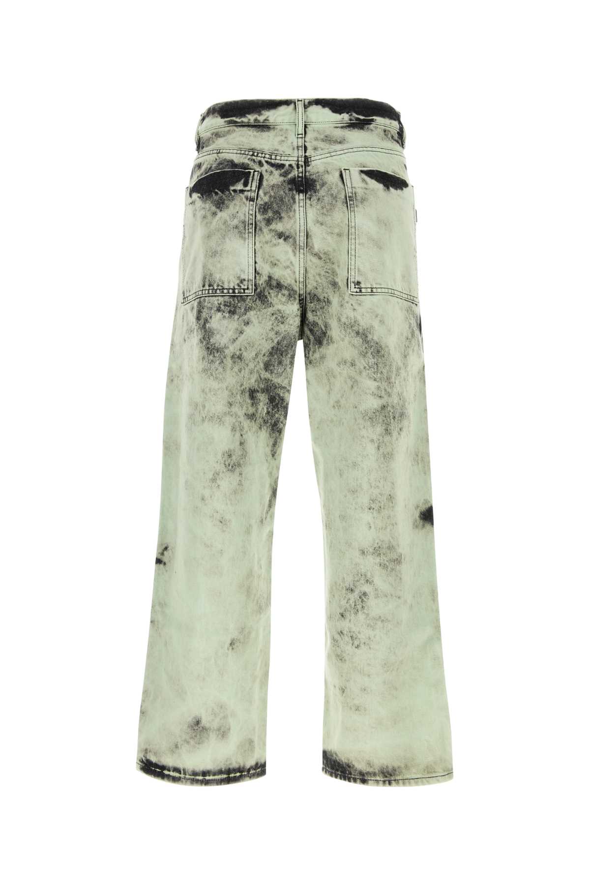 Shop Oamc Tie-dye Denim Jeans In Multicolor