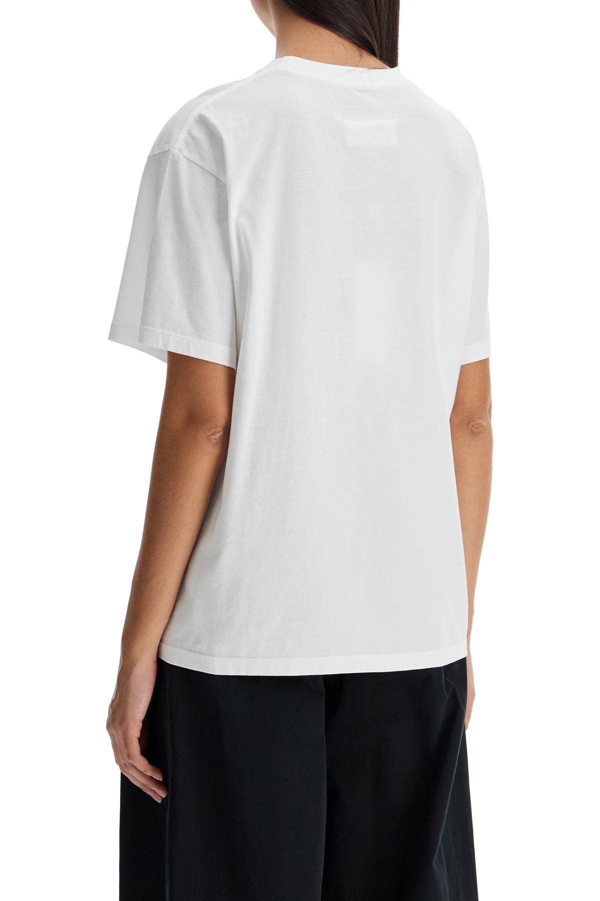 Shop Mm6 Maison Margiela Numeric Logo T-shirt In Optic White (white)