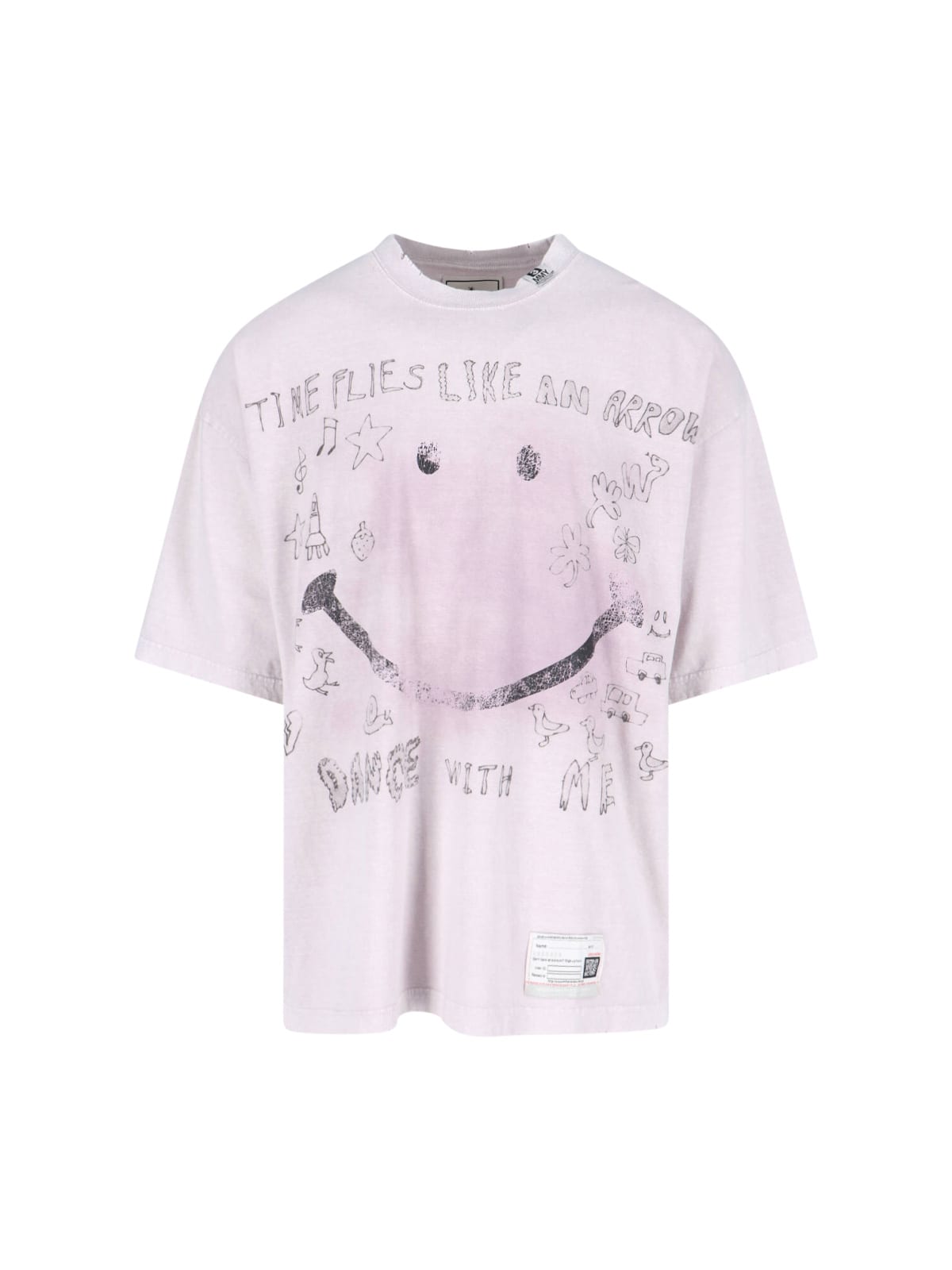 bleached Smiley Face T-shirt