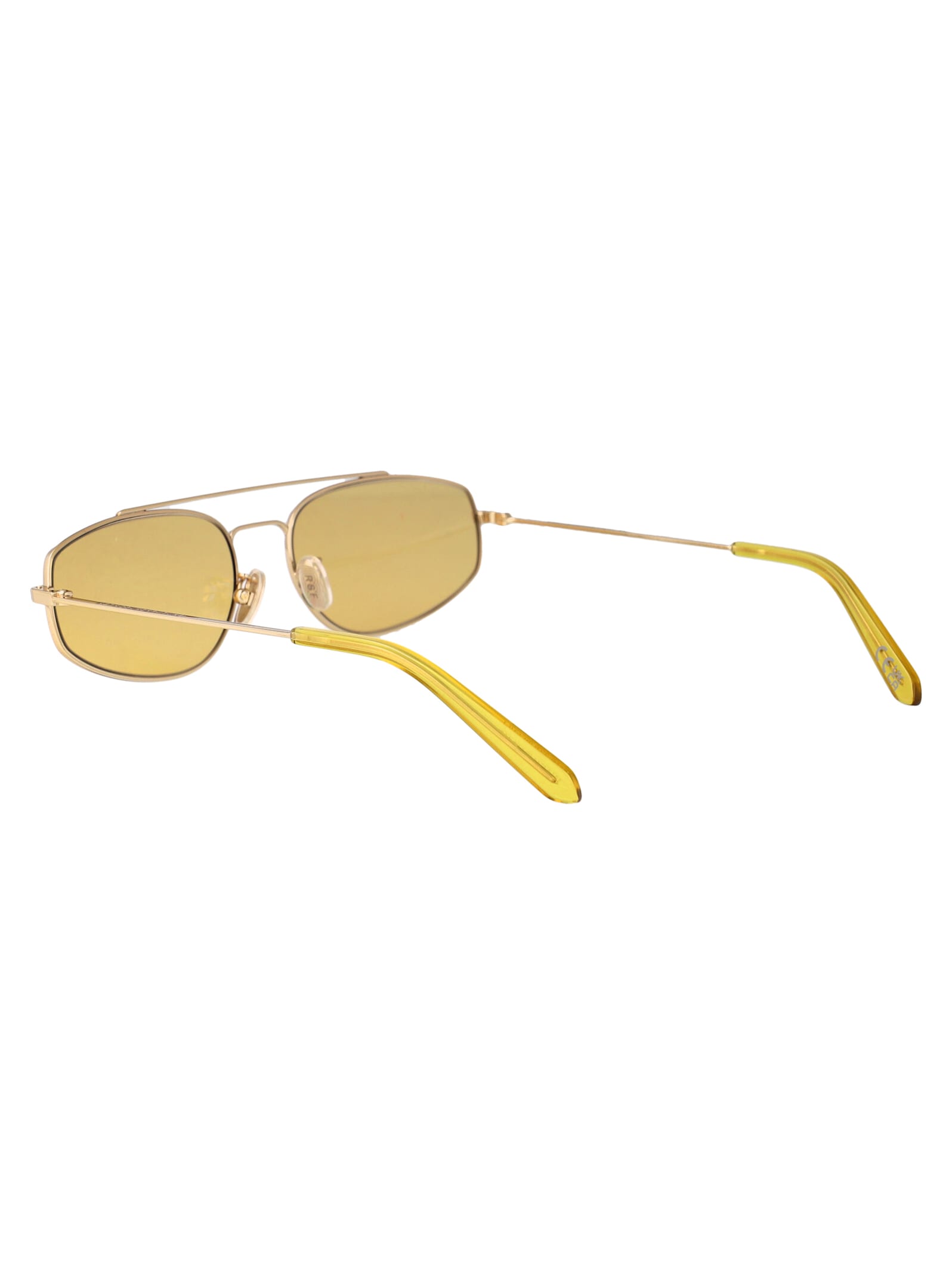 Retrosuperfuture Geometric Frame Sunglasses In Yellow