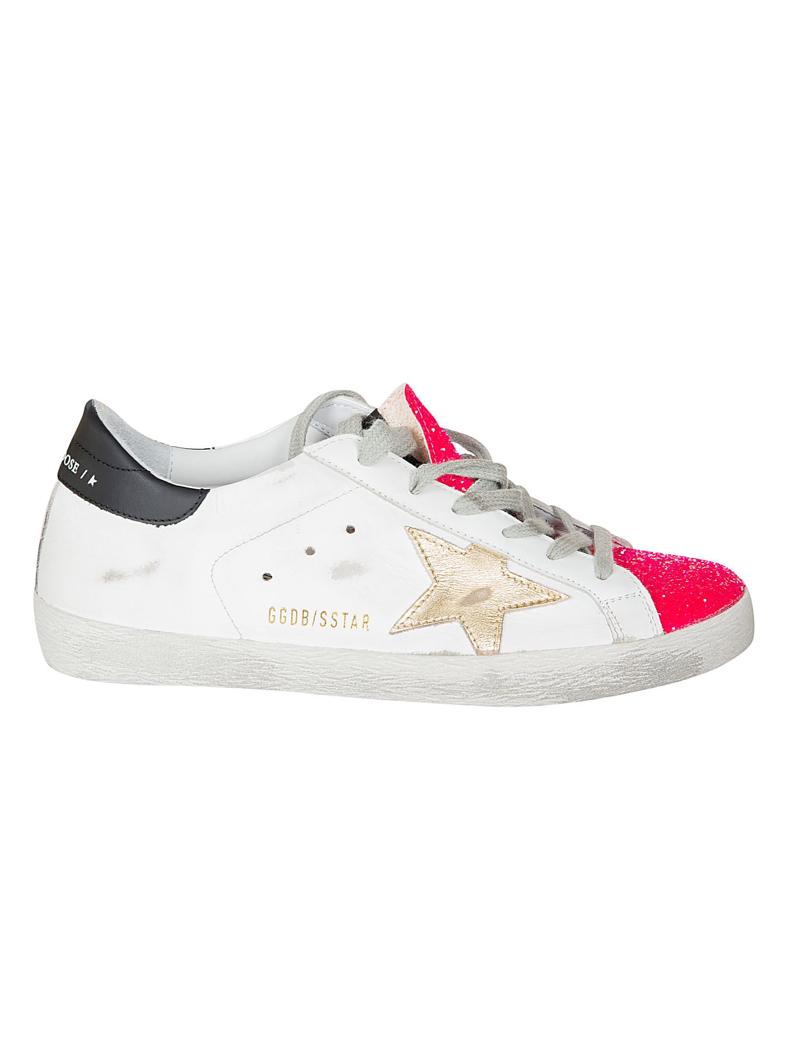 golden goose superstar sneakers pink