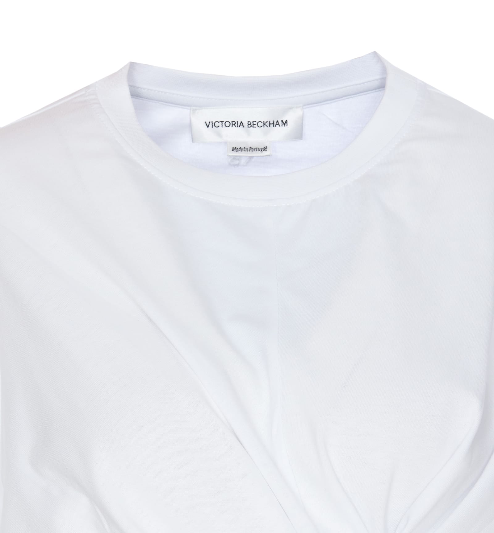 Shop Victoria Beckham Body Twist T-shirt In White