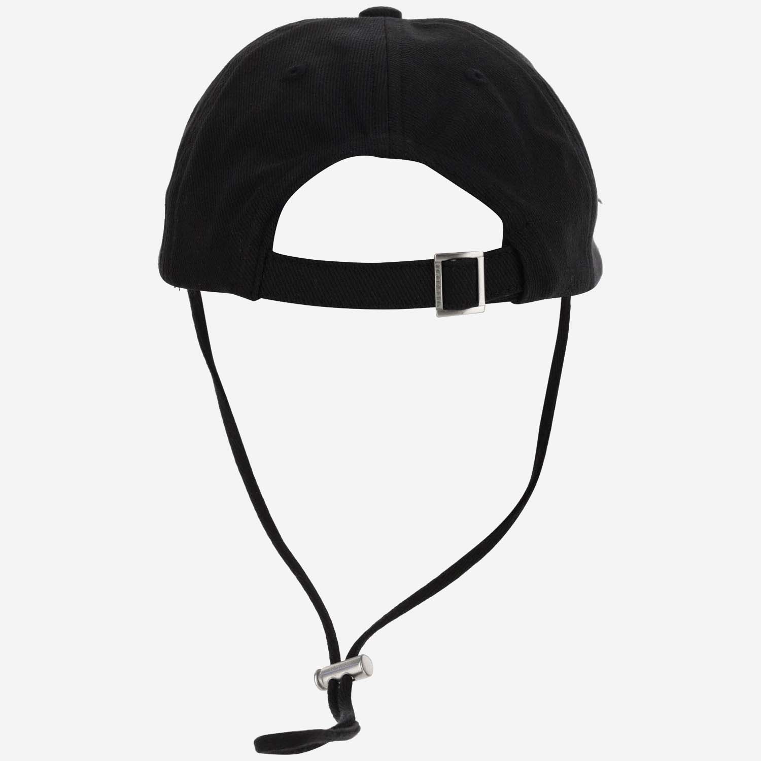 Jacquemus La Casquette Artichaut Cotton Hat In Black