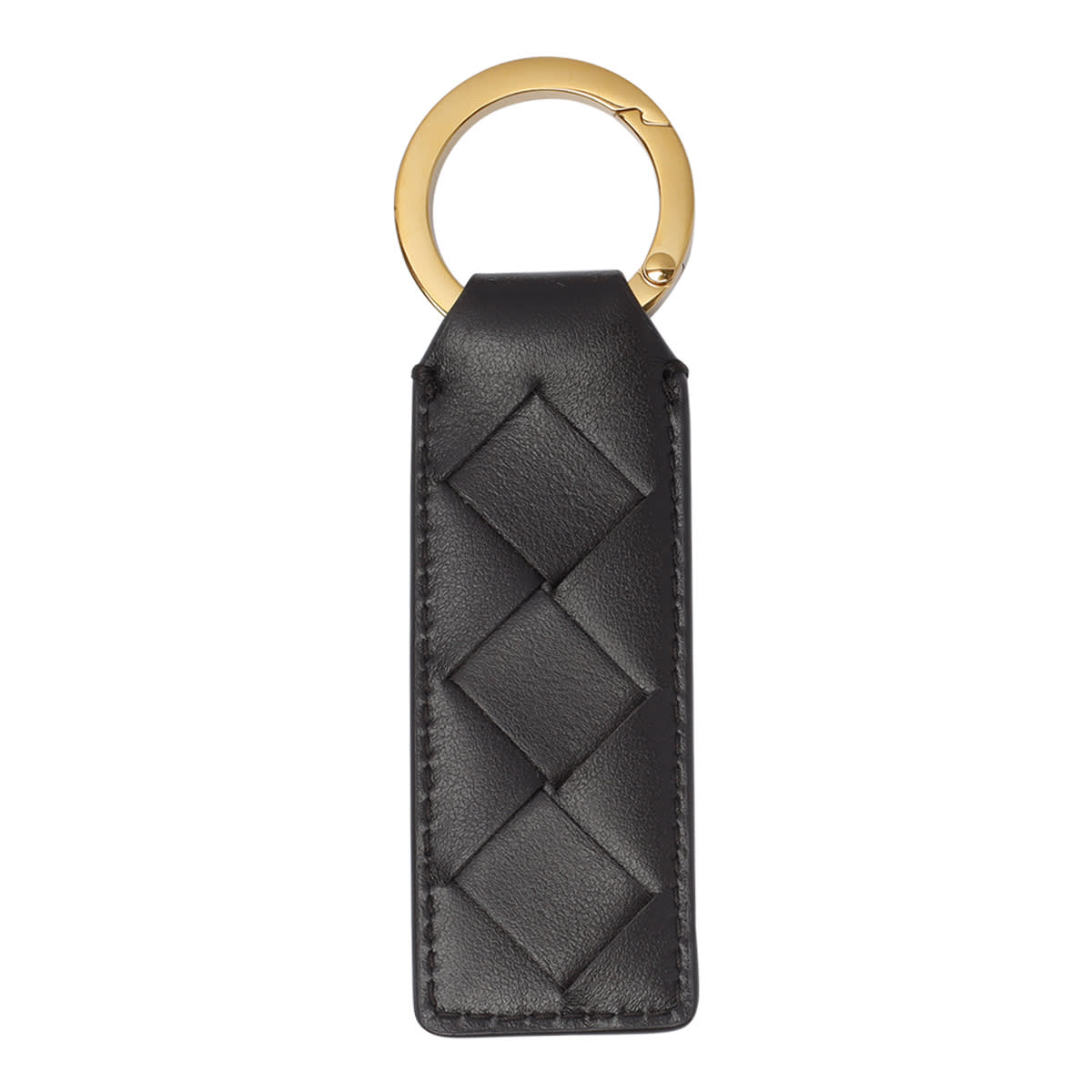 Shop Bottega Veneta Keyring In Brown