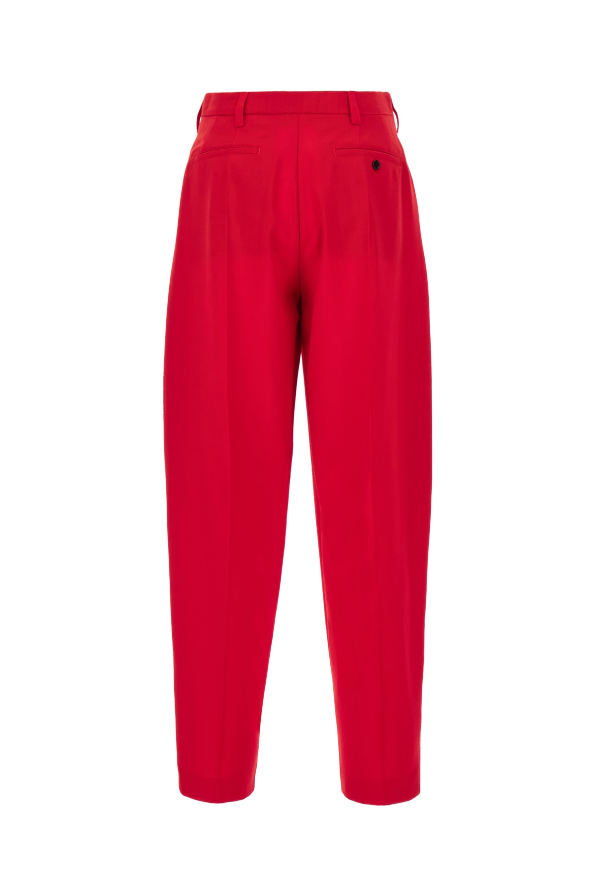 Shop Marni Red Wool Pants In 00r64