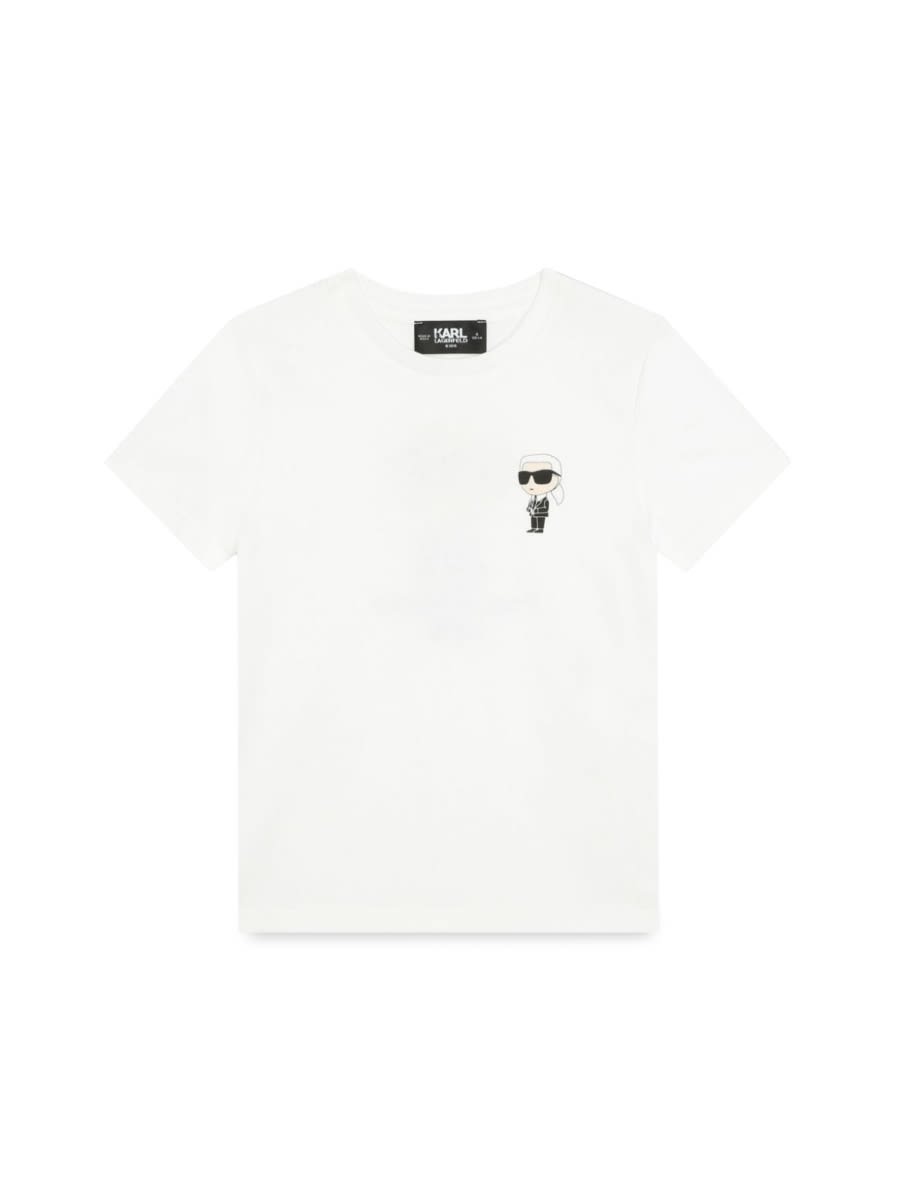 Karl Lagerfeld Kids' T-shirts In White